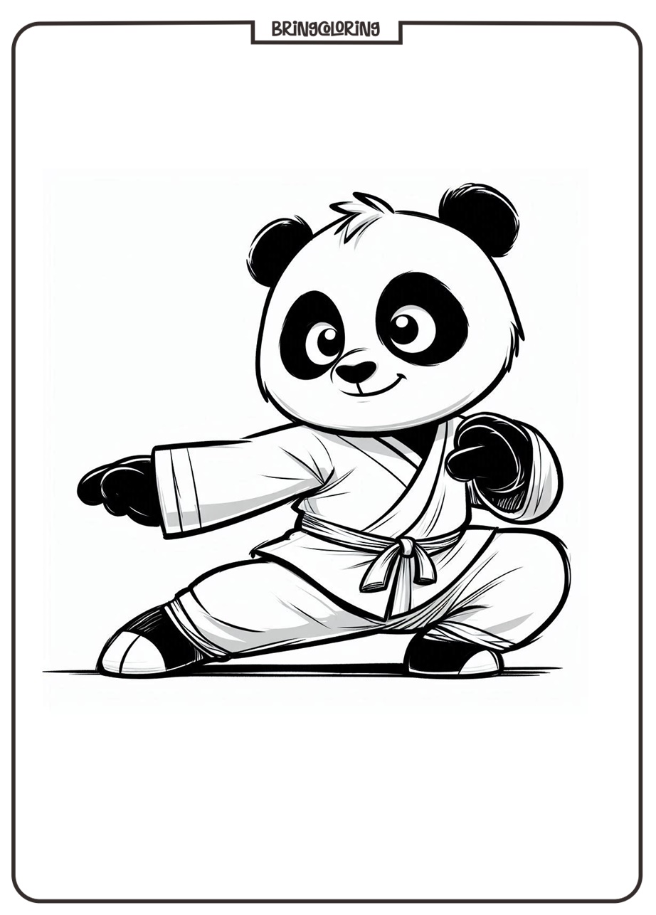 Kungfu Panda Coloring Online Pages bringcoloring.com