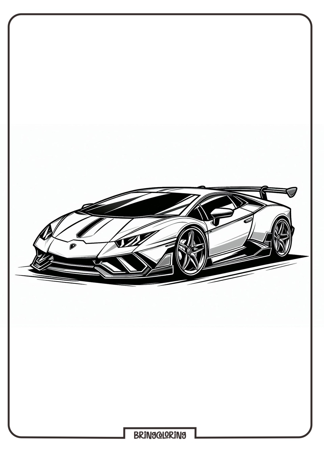 Fast, Powerful, and Super Stylish Car Lamborghini Coloring Pages 1 Lamborghini Coloring Online Pages bringcoloring.com