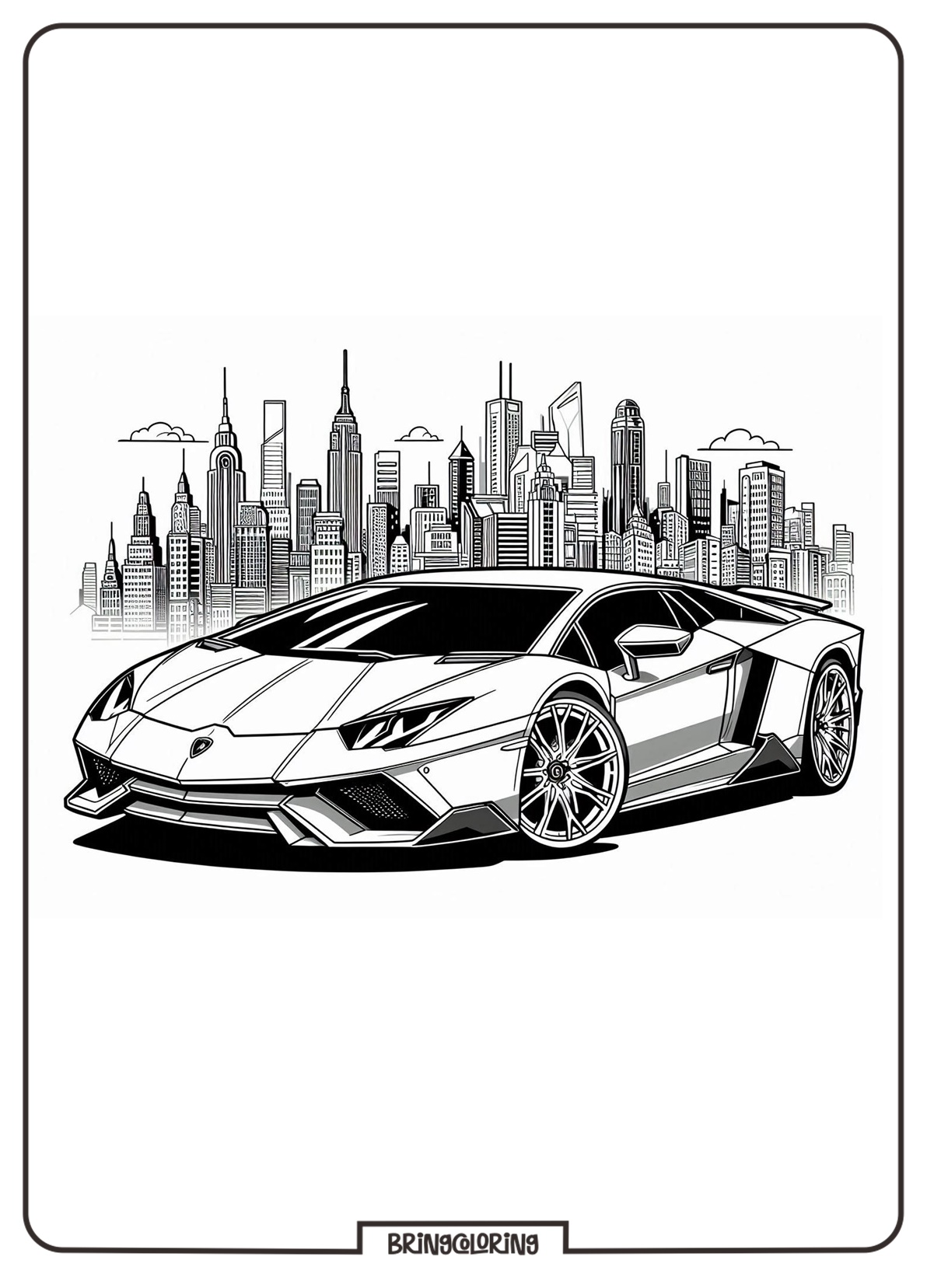Fast, Powerful, and Super Stylish Car Lamborghini Coloring Pages 3 Lamborghini Coloring Pages bringcoloring.com