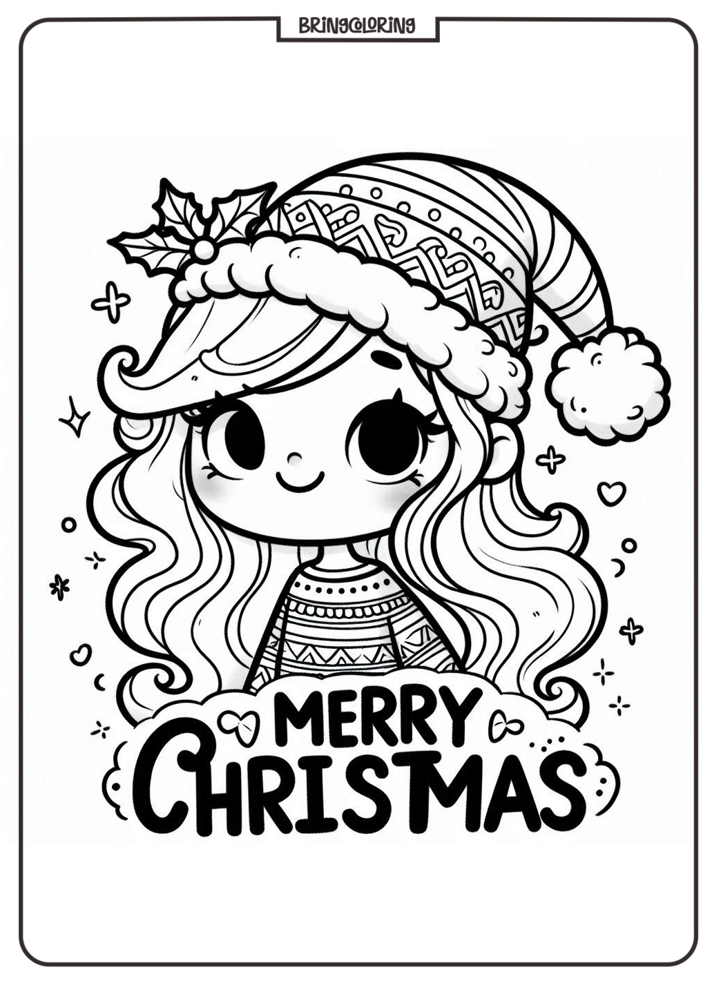 Merry Christmas Coloring Pages for Kid bringcoloring.com