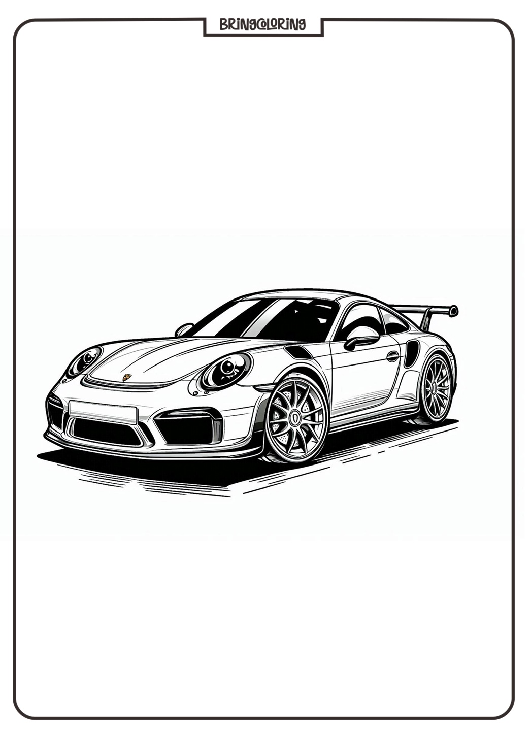 Cool Favorite Sports Car Porsche Coloring Pages 1 Porsche Car Coloring Page