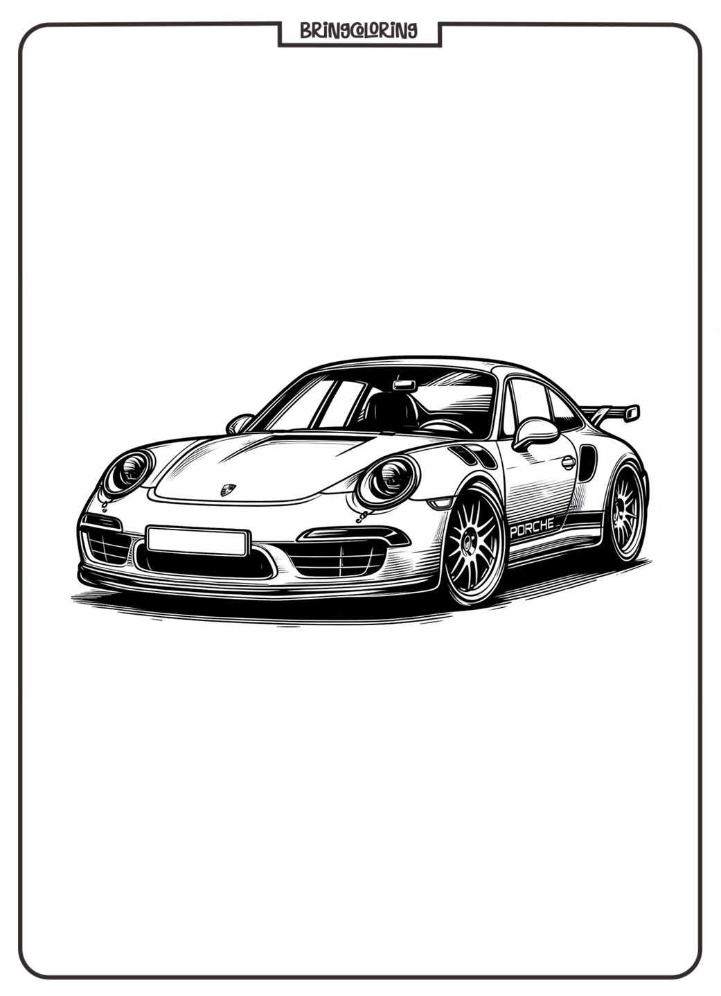 Cool Favorite Sports Car Porsche Coloring Pages 2 Porsche Car Coloring Pages for Kids