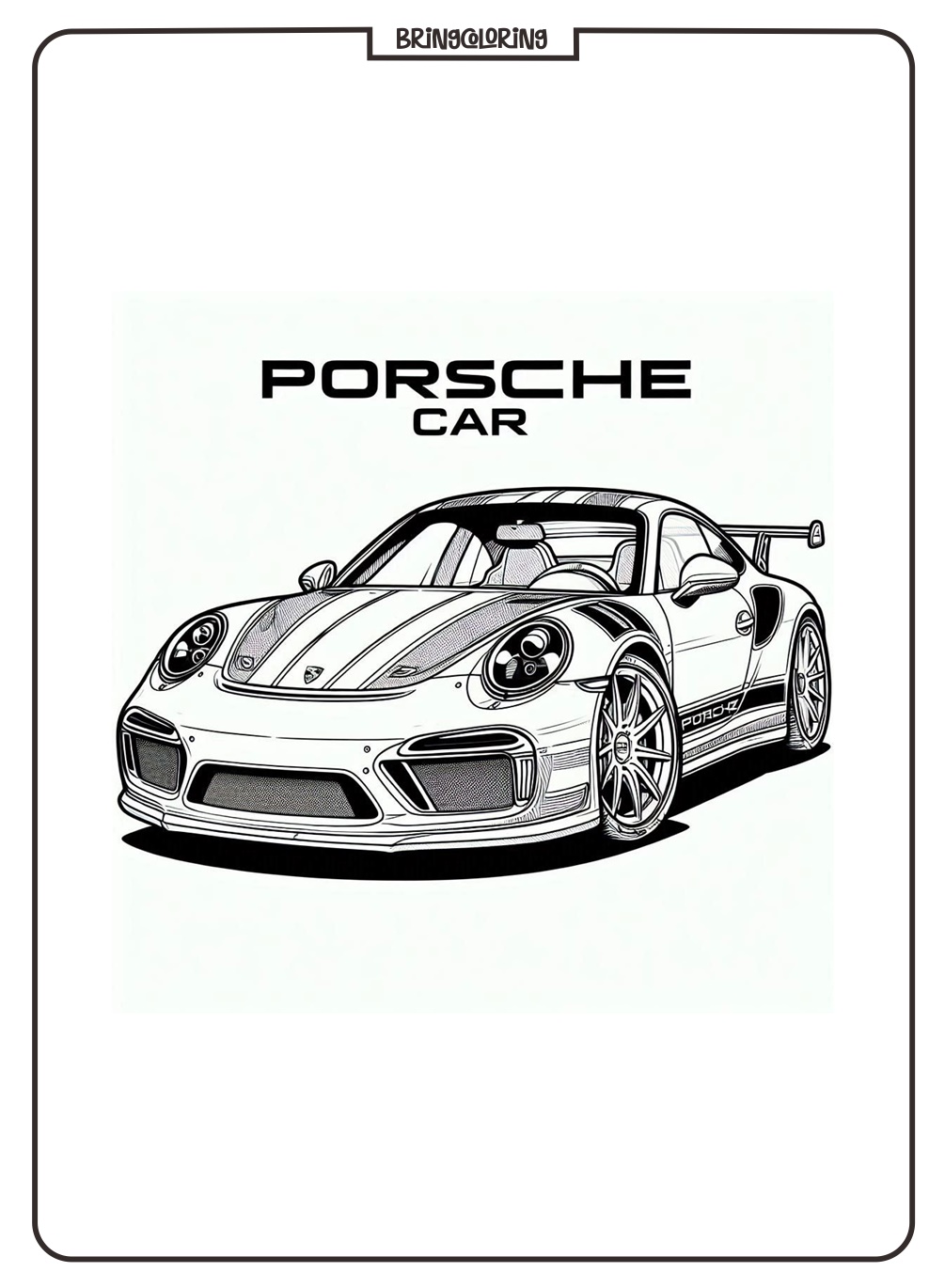 Cool Favorite Sports Car Porsche Coloring Pages 3 Porsche Car Coloring Pages