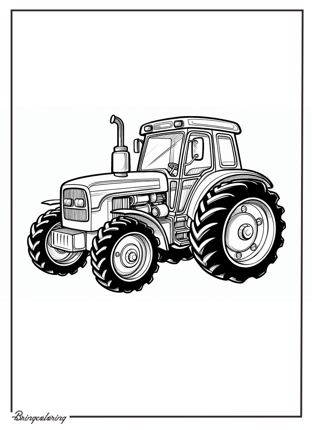 Tractor Coloring Pages for Kids 2 Tractor Coloring Pages for Kid