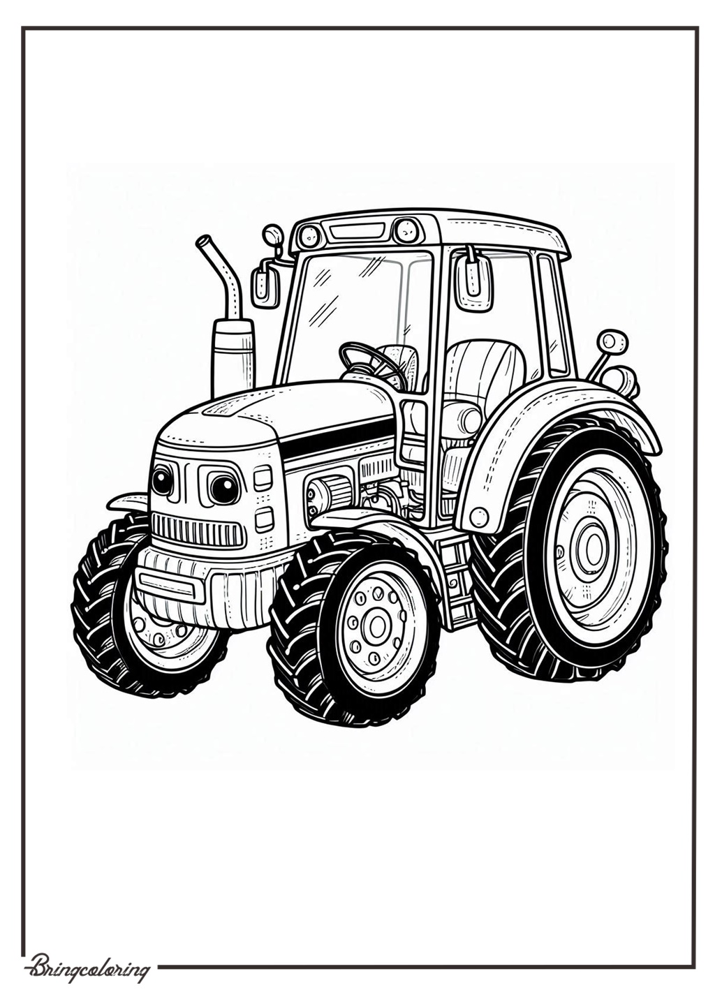 Tractor Coloring Pages for Kids 3 Tractor Coloring Pages for Kids
