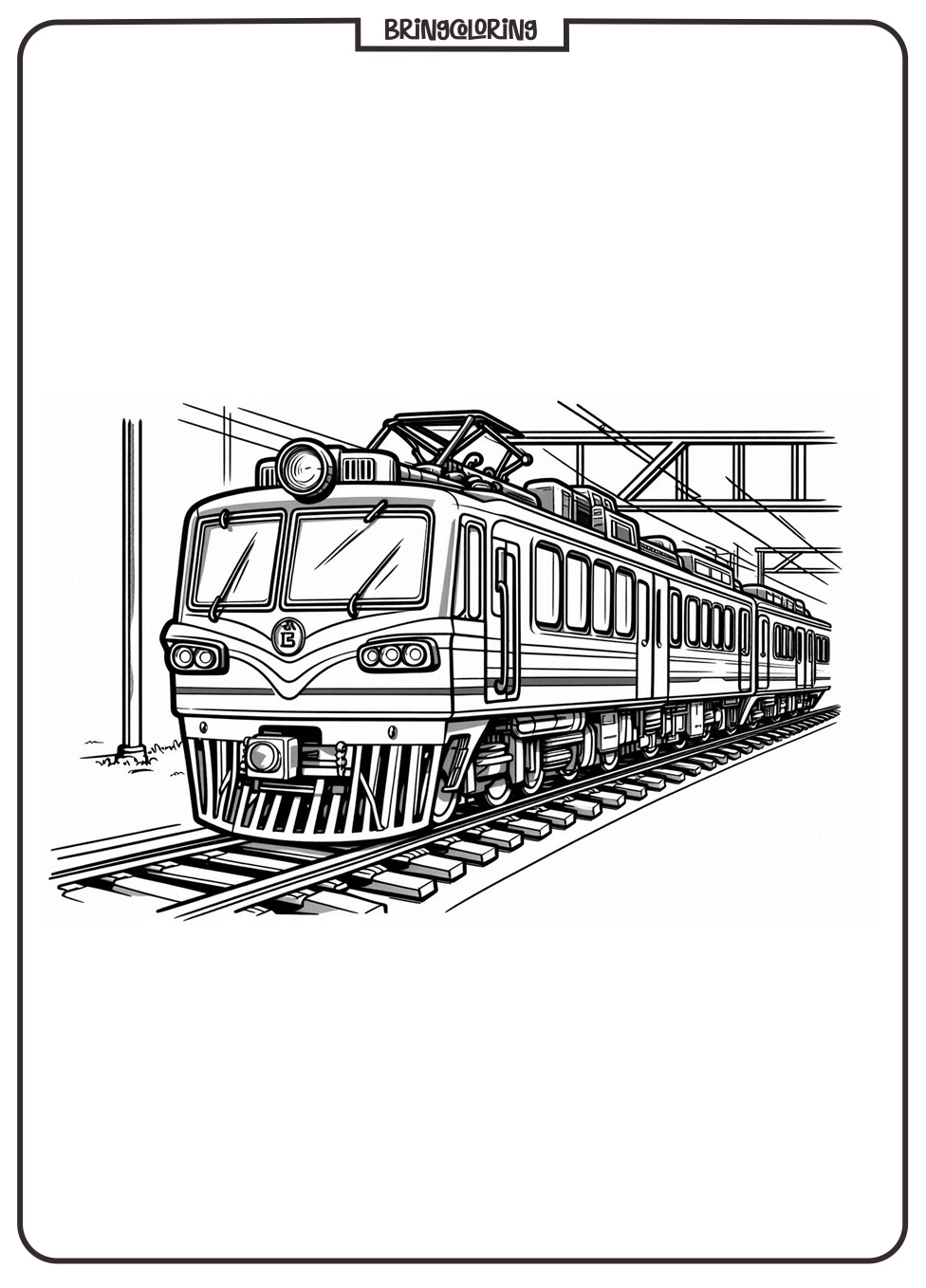 Train Coloring Pages for Kids 2 Train Coloring Online Page for Kid