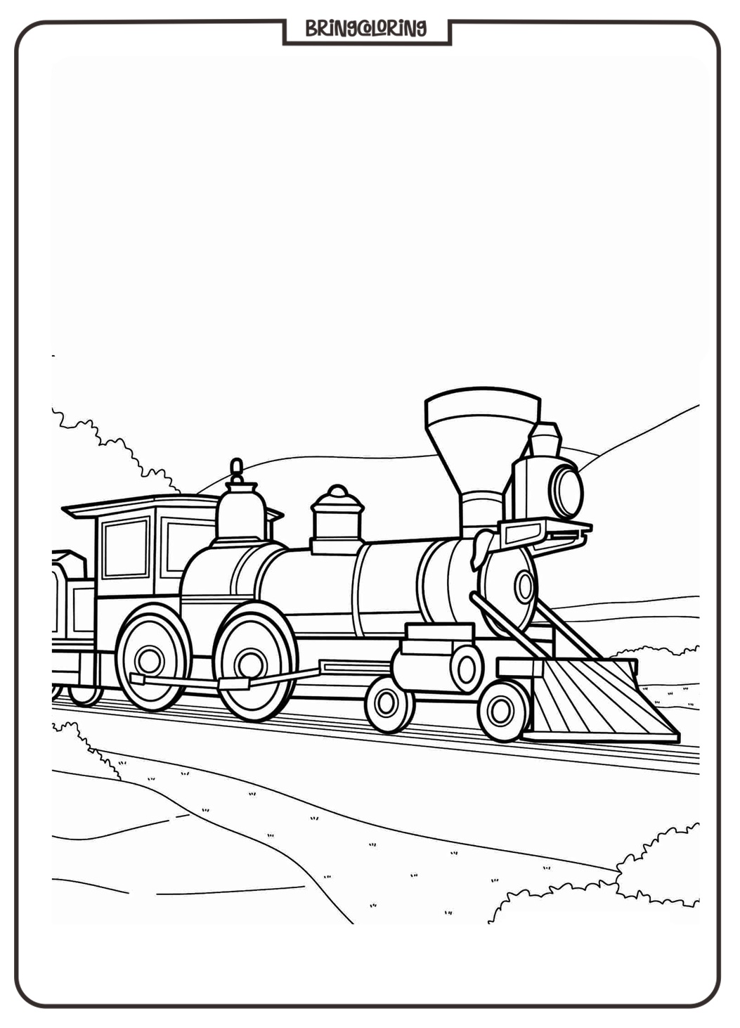 Train Coloring Pages for Kids 4 Train Coloring Online Pages for Kids