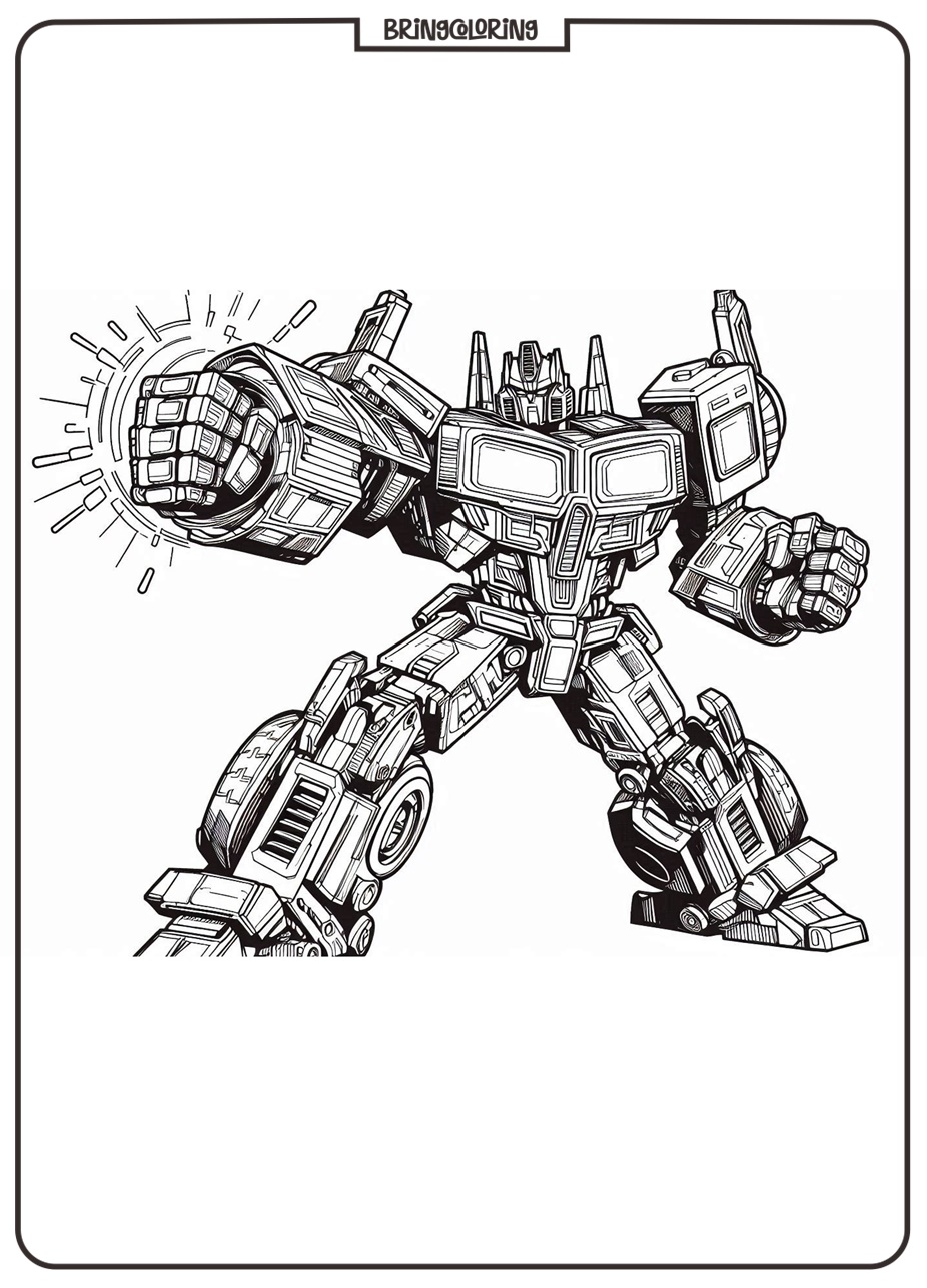 Transformers Coloring Online Page for Kids