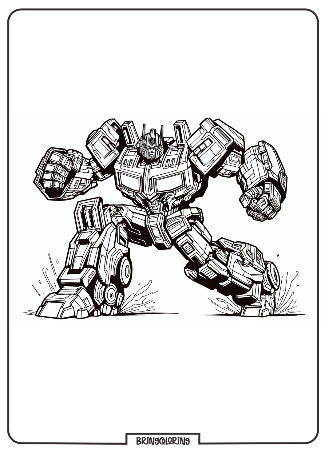 Transformers Coloring Online Pages for Kids