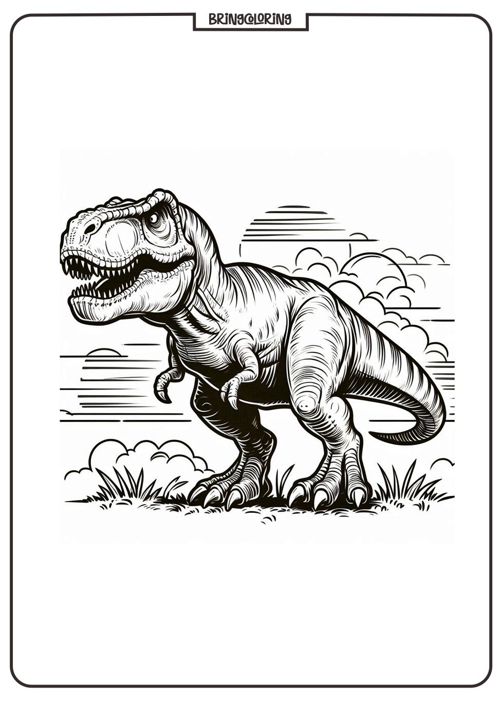 Welcome to the Tyrannosaurus Rex Coloring Pages! 2 Tyrannosaurus Rex Coloring Page Dinosaurs bringcoloring.com