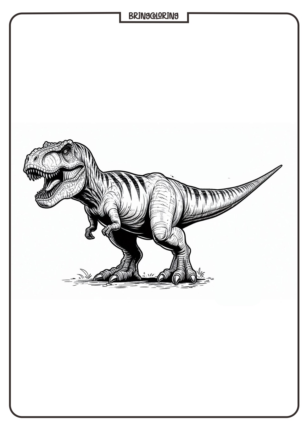 Welcome to the Tyrannosaurus Rex Coloring Pages! 3 Tyrannosaurus Rex Coloring Page Dinosaurs for Kid bringcoloring.com