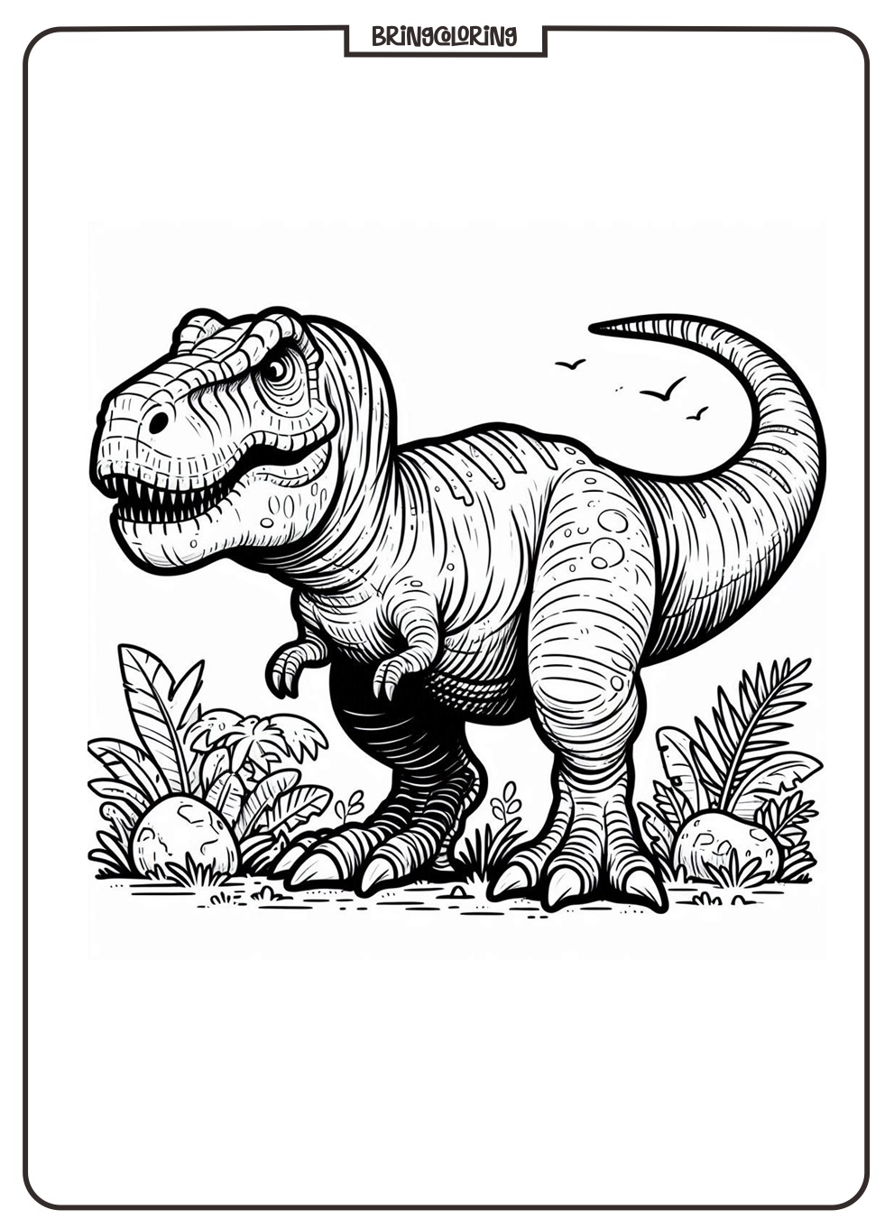 Welcome to the Tyrannosaurus Rex Coloring Pages! 1 Tyrannosaurus Rex Coloring Page bringcoloring.com