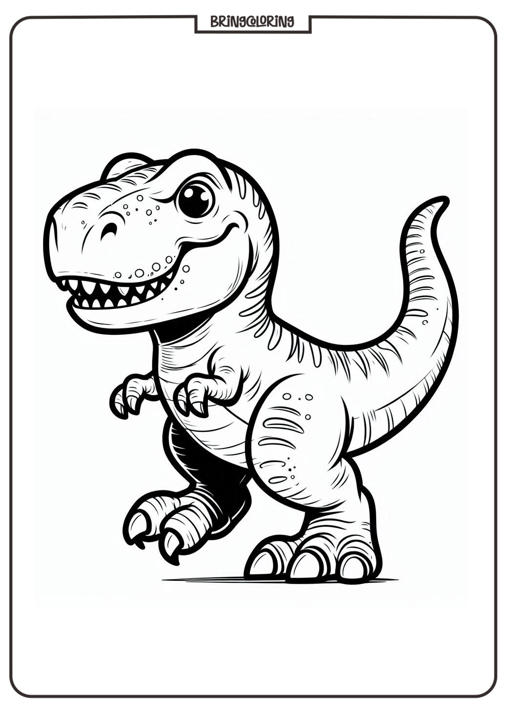 Welcome to the Tyrannosaurus Rex Coloring Pages! 5 Tyrannosaurus Rex Coloring Page for Kids bringcoloring.com