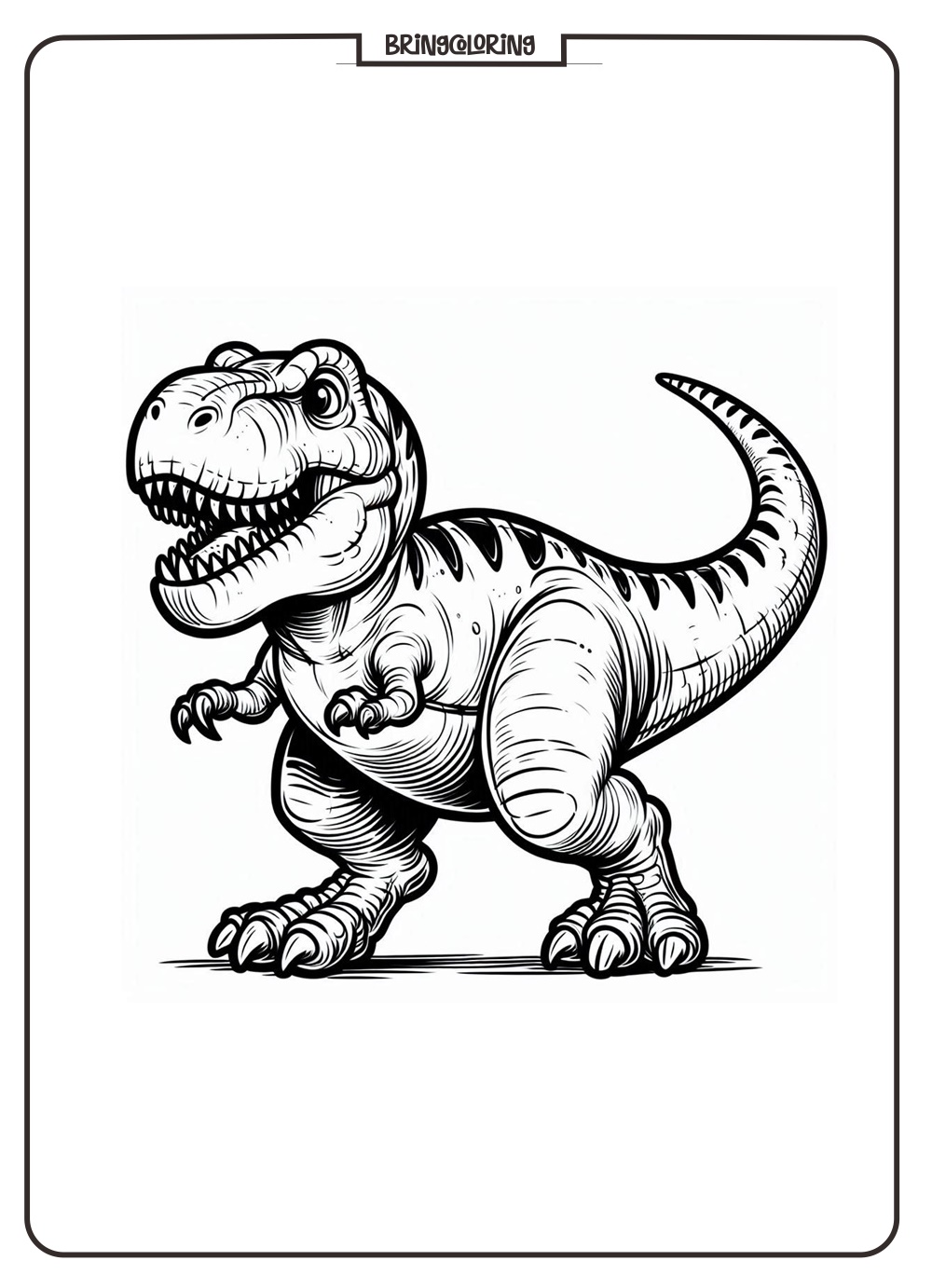 Welcome to the Tyrannosaurus Rex Coloring Pages! 6 Tyrannosaurus Rex Coloring Pages Dinosaurs for Kids bringcoloring.com
