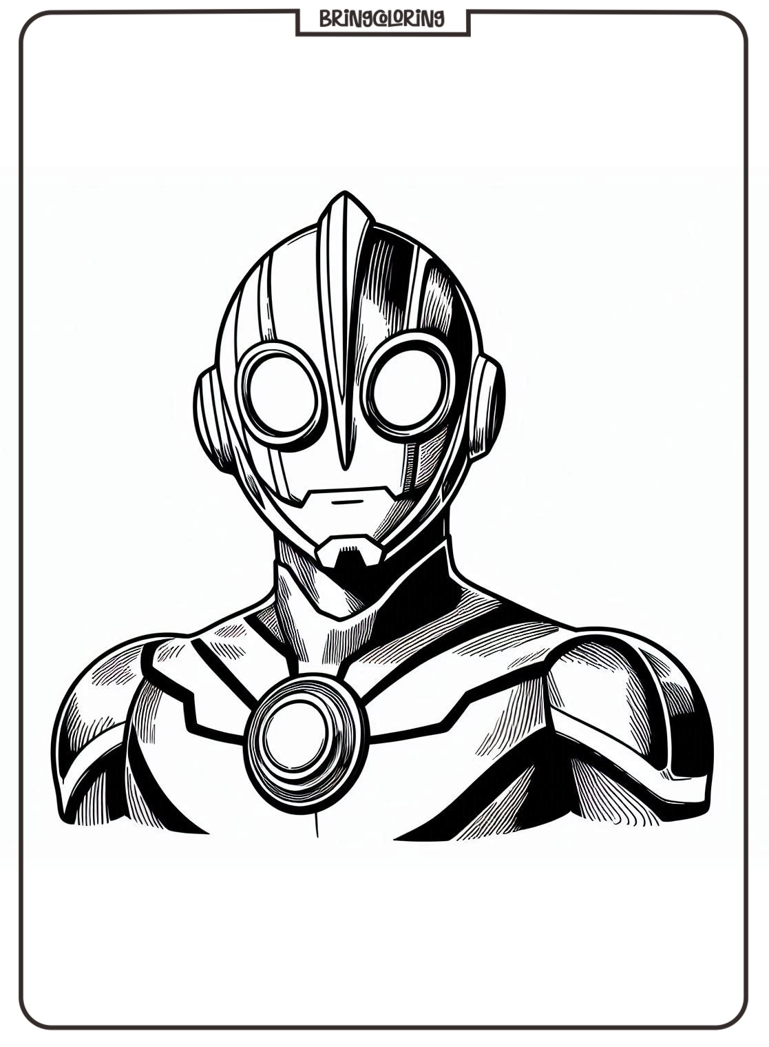 Ultraman Coloring Online Pages for Kid