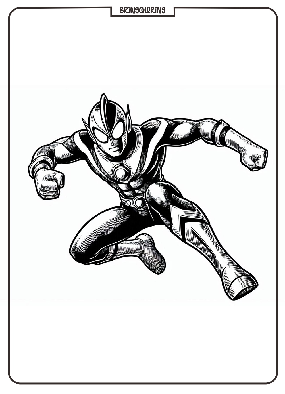 Ultraman Coloring Online Pages for Kids