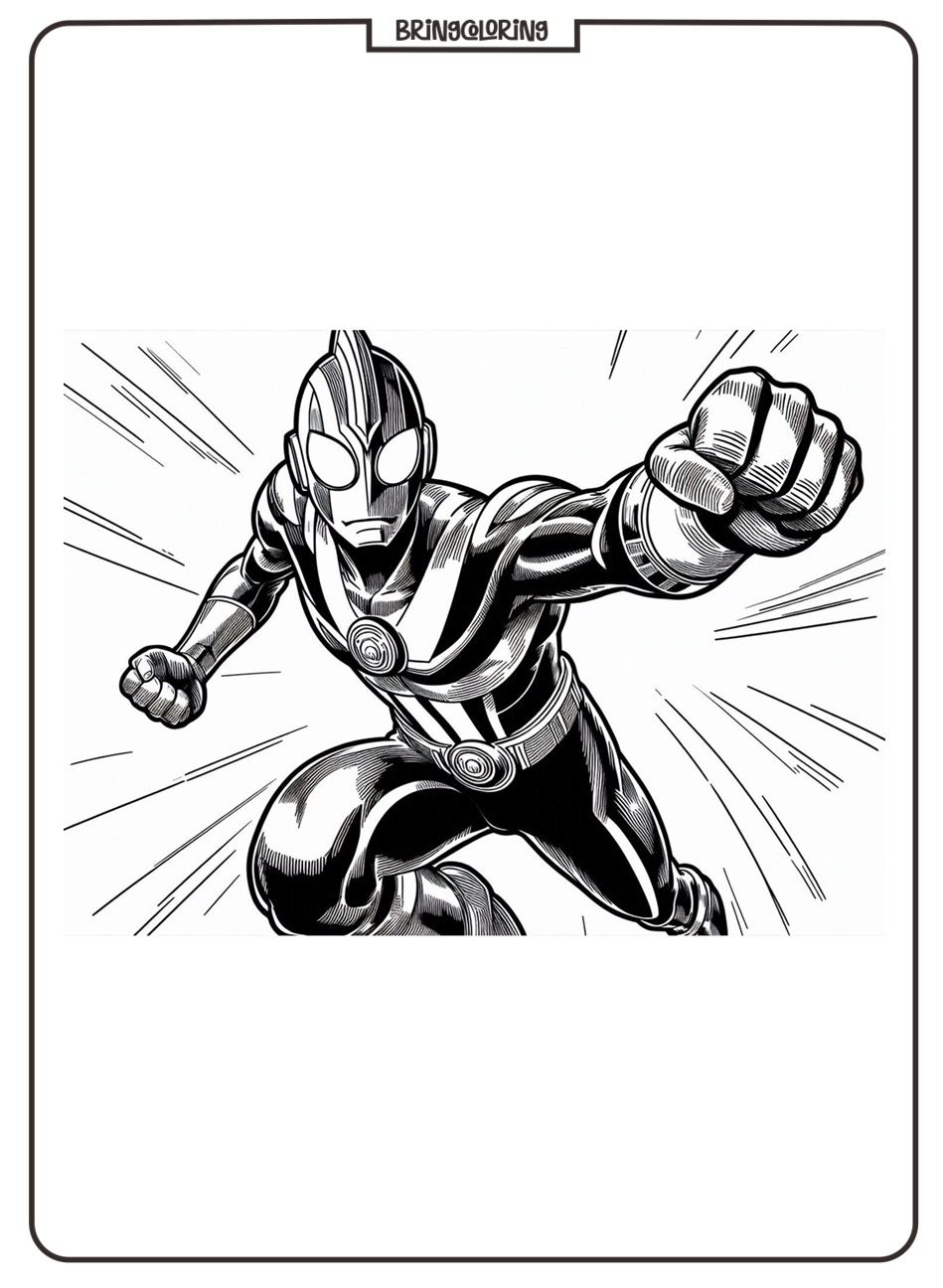 Ultraman Coloring Online Pages
