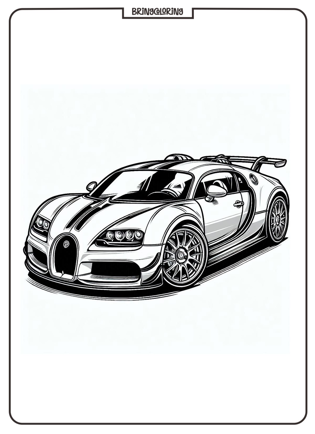 bugatti coloring pages for kids