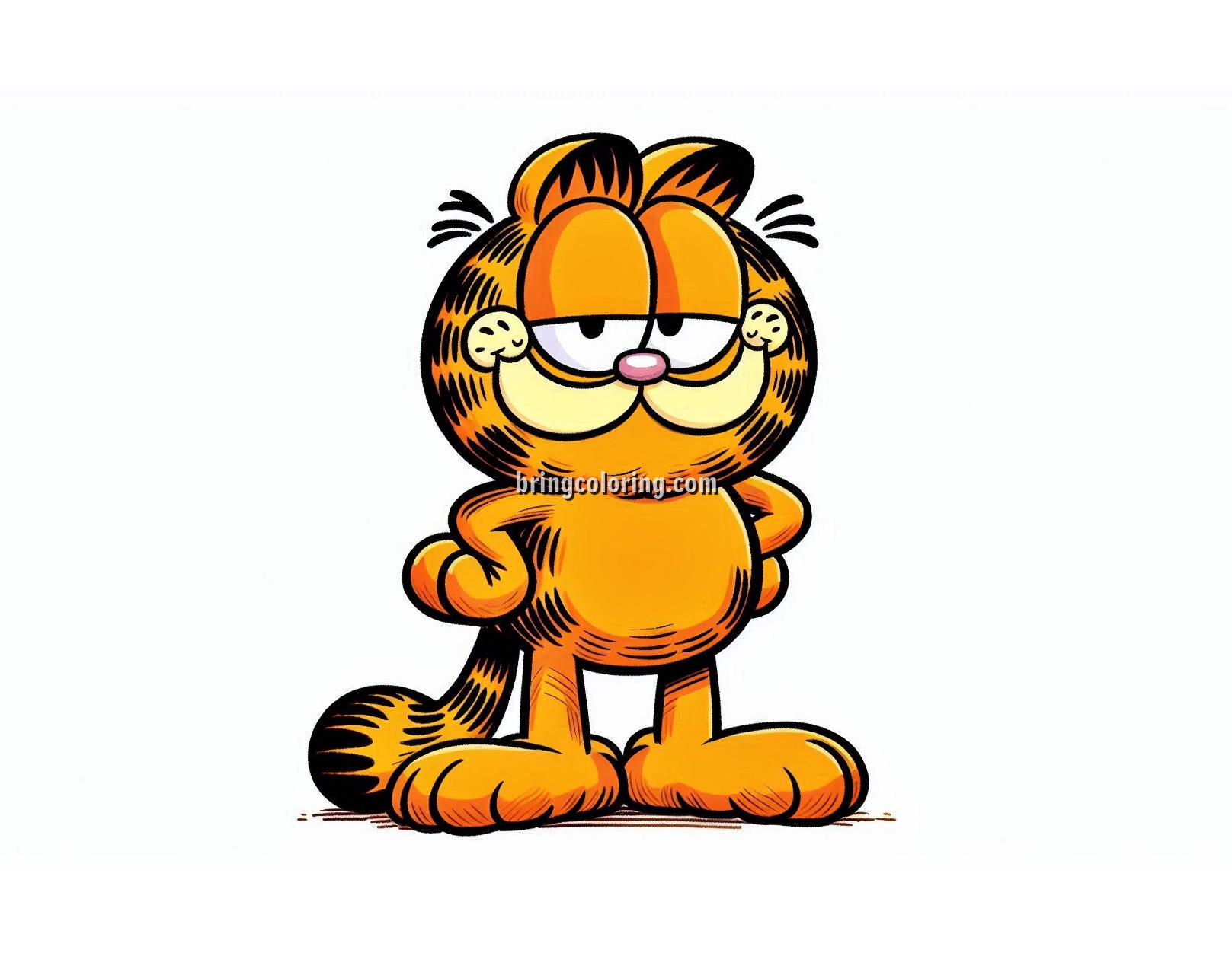 Have Fun Coloring Everyone’s Favorite Orange Garfiled Cat! 4 image of Garfield coloring