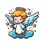 Angel Coloring Pages for Kids image of angel coloring