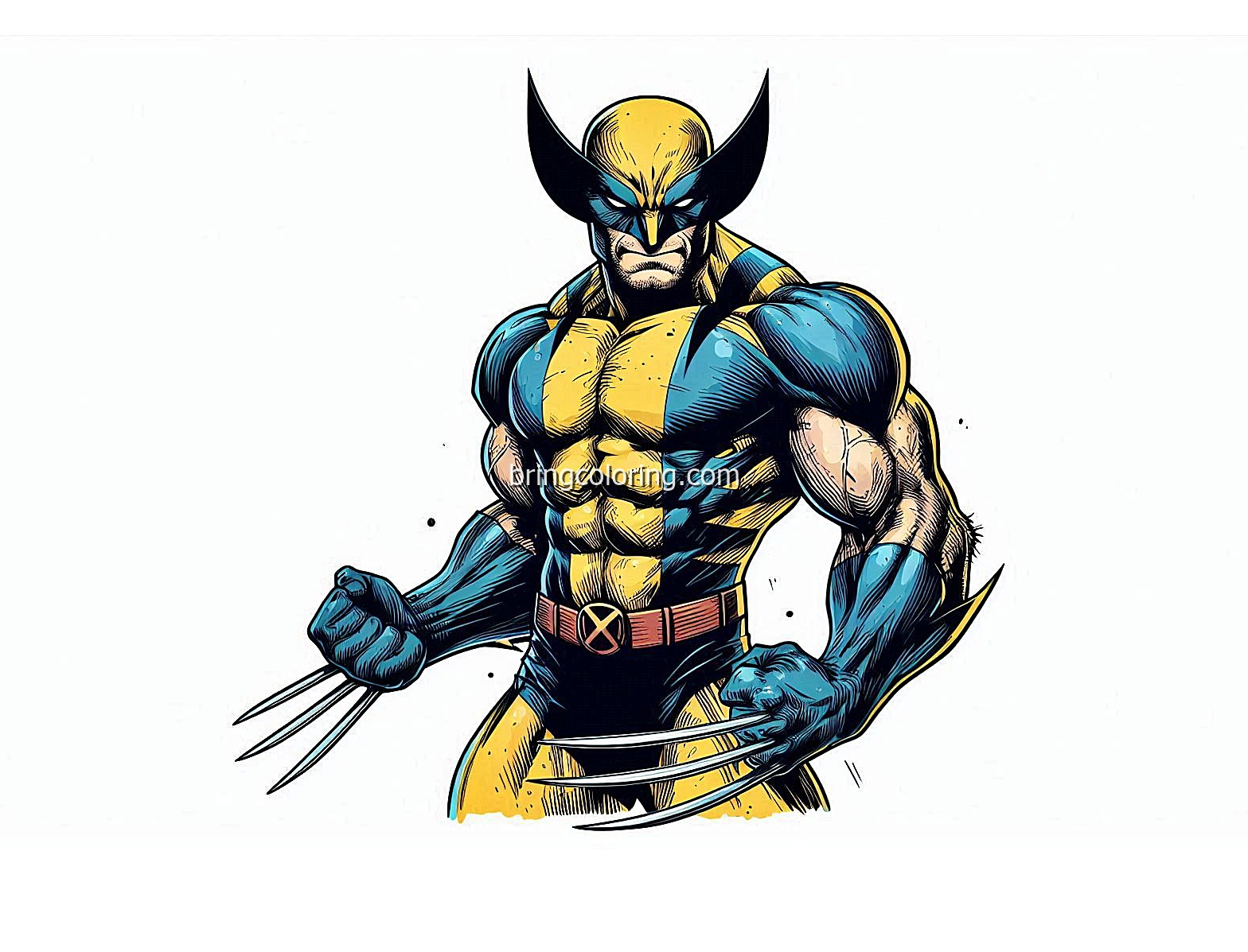 Get Ready for an Action Packed Coloring Adventure with Wolverine Coloring Pages 3 image of wolverine coloring