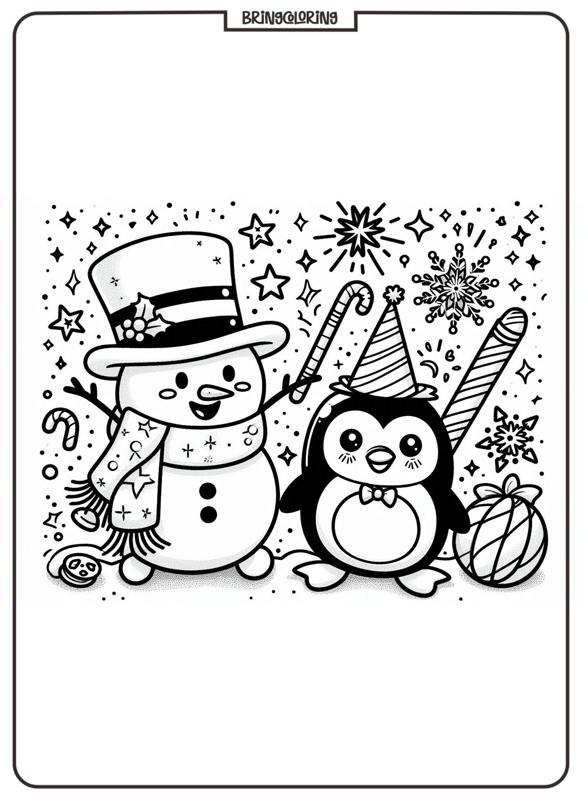 Celebrate with Joy Using Happy New Year Coloring Pages for Kids! 6 Happy New Year Coloring Pages for Kids bringcoloring.com