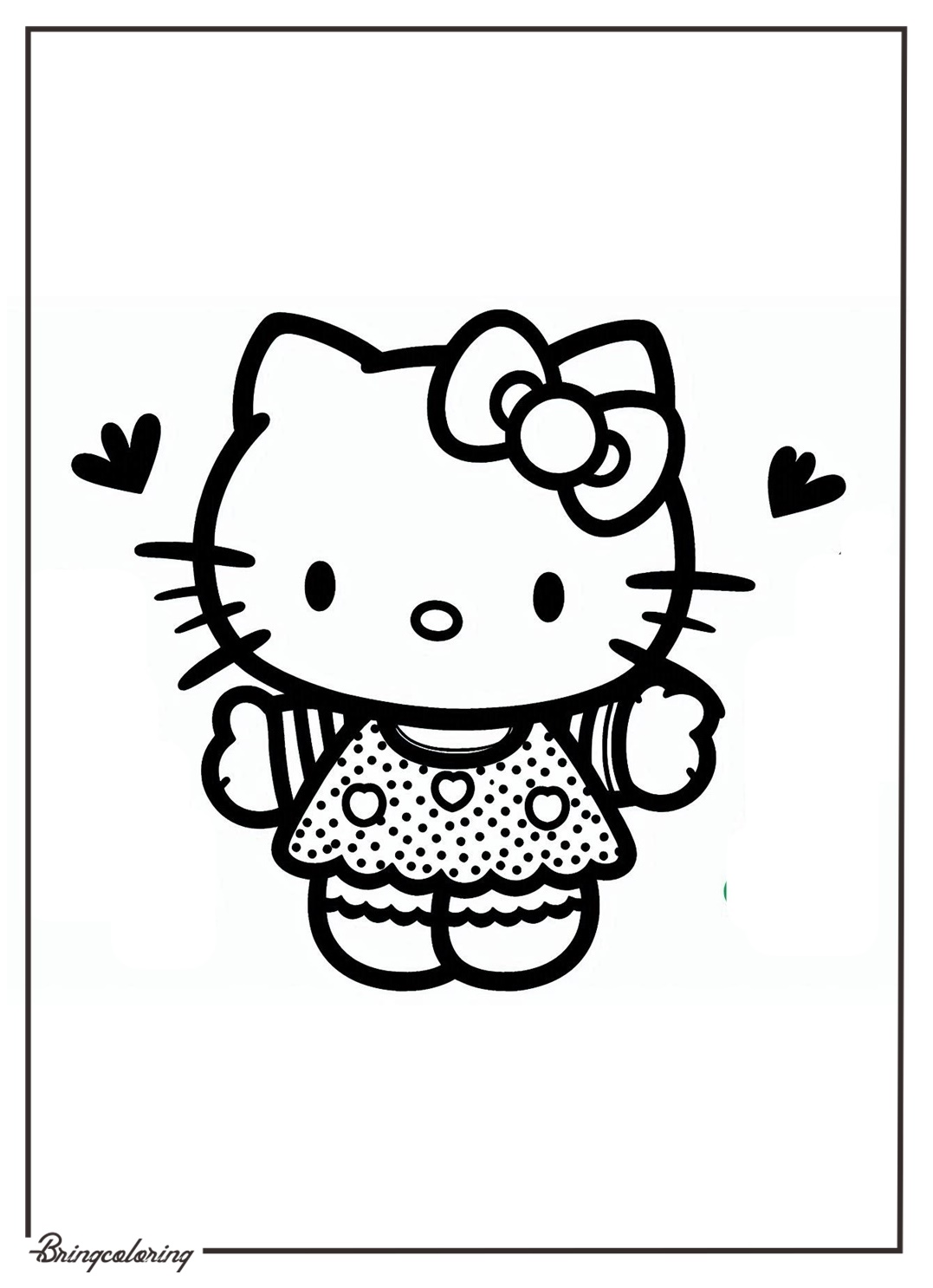 Hello Kitty Coloring Online bringcoloring.com