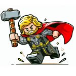 Image Thor Lego Coloring Pages