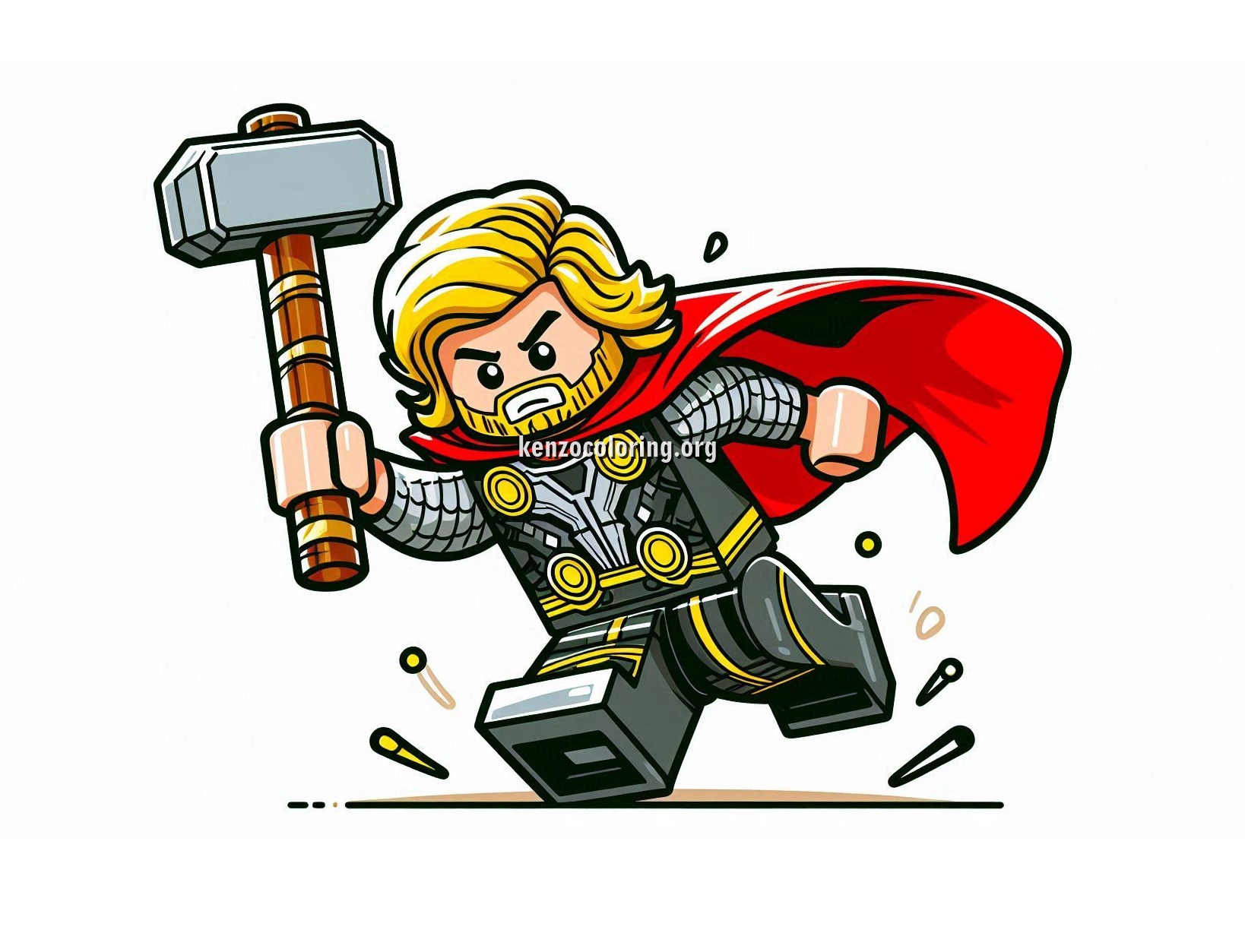 Image Thor Lego Coloring Pages