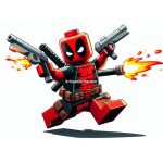 Get Ready for Fun with the LEGO Deadpool Coloring Pages! Image of Lego Deadpool Coloring
