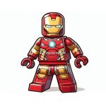 Image of Lego Iron Man Coloring