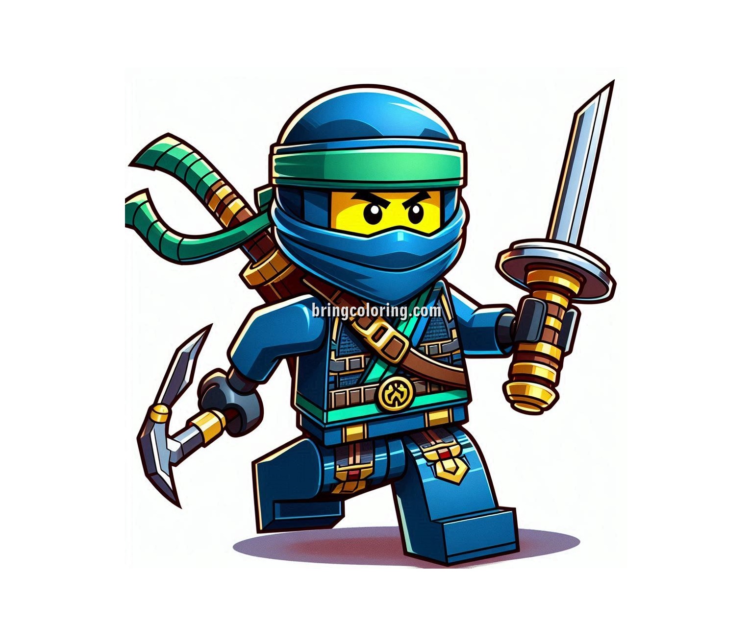 Image of Lego NinjaGo Coloring