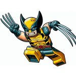 Image of Wolverine Lego Coloring Pages