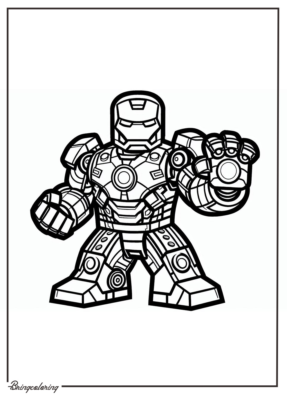 Lego Iron Man Coloring Online Pages bringcoloring.com
