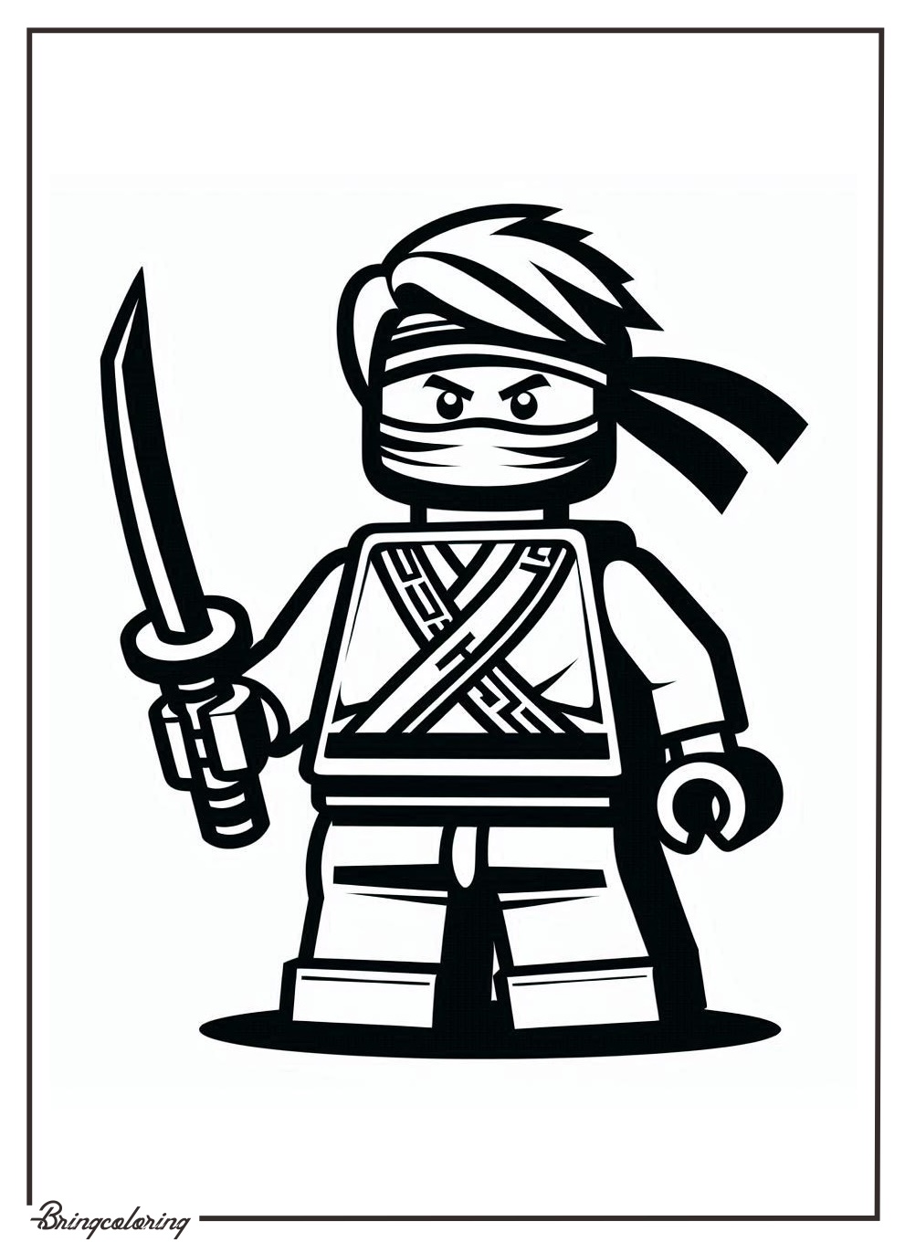 Lego NinjaGo Coloring Online Pages bringcoloring.com