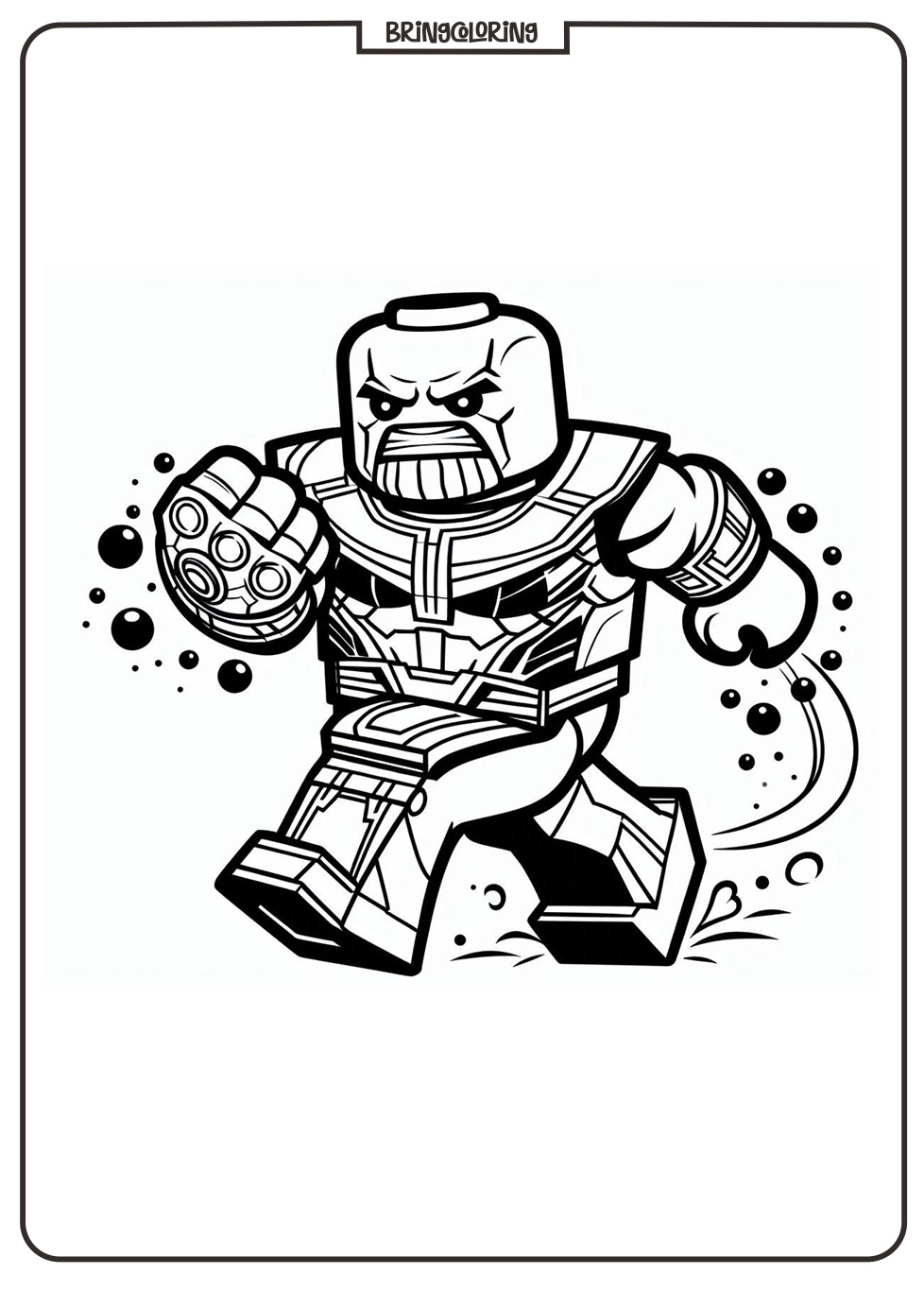 LEGO Thanos Coloring Pages for Kids 4 Lego Thanos Coloring Pages bringcoloring.com