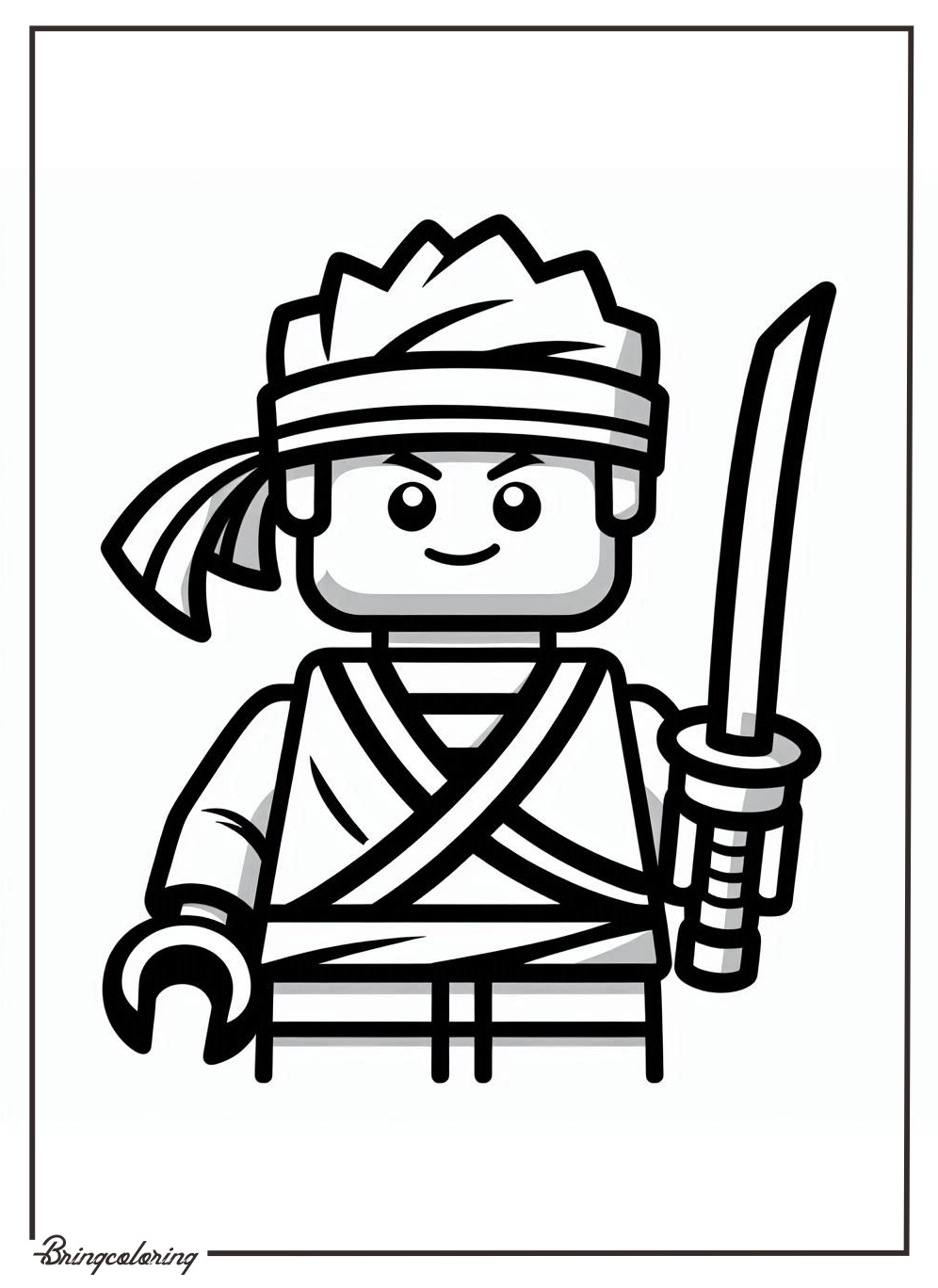 bringcoloring.com Lego NinjaGo Coloring Online Pages