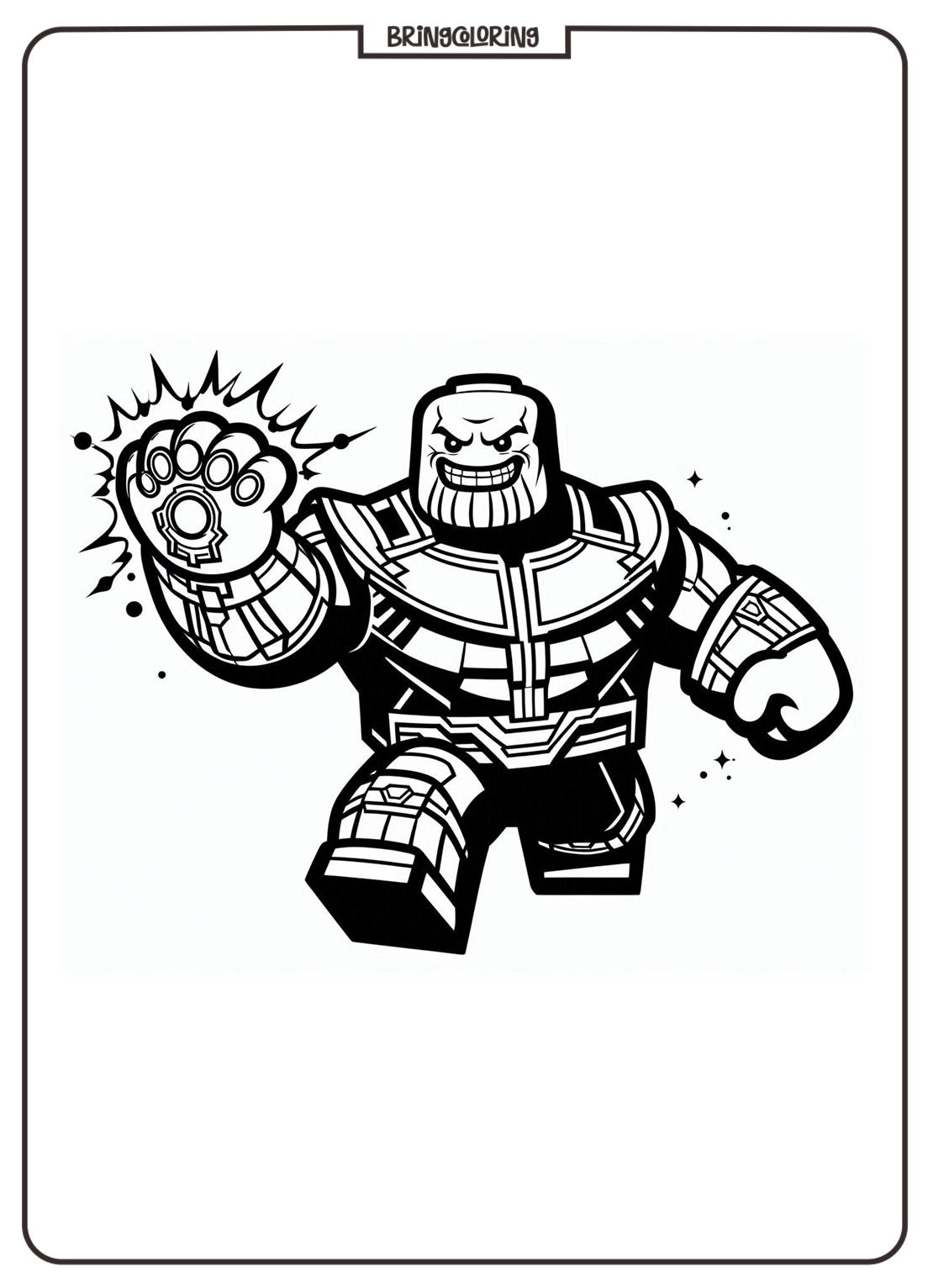 LEGO Thanos Coloring Pages for Kids 1 bringcoloring.com Lego Thanos Coloring Pages for Kids