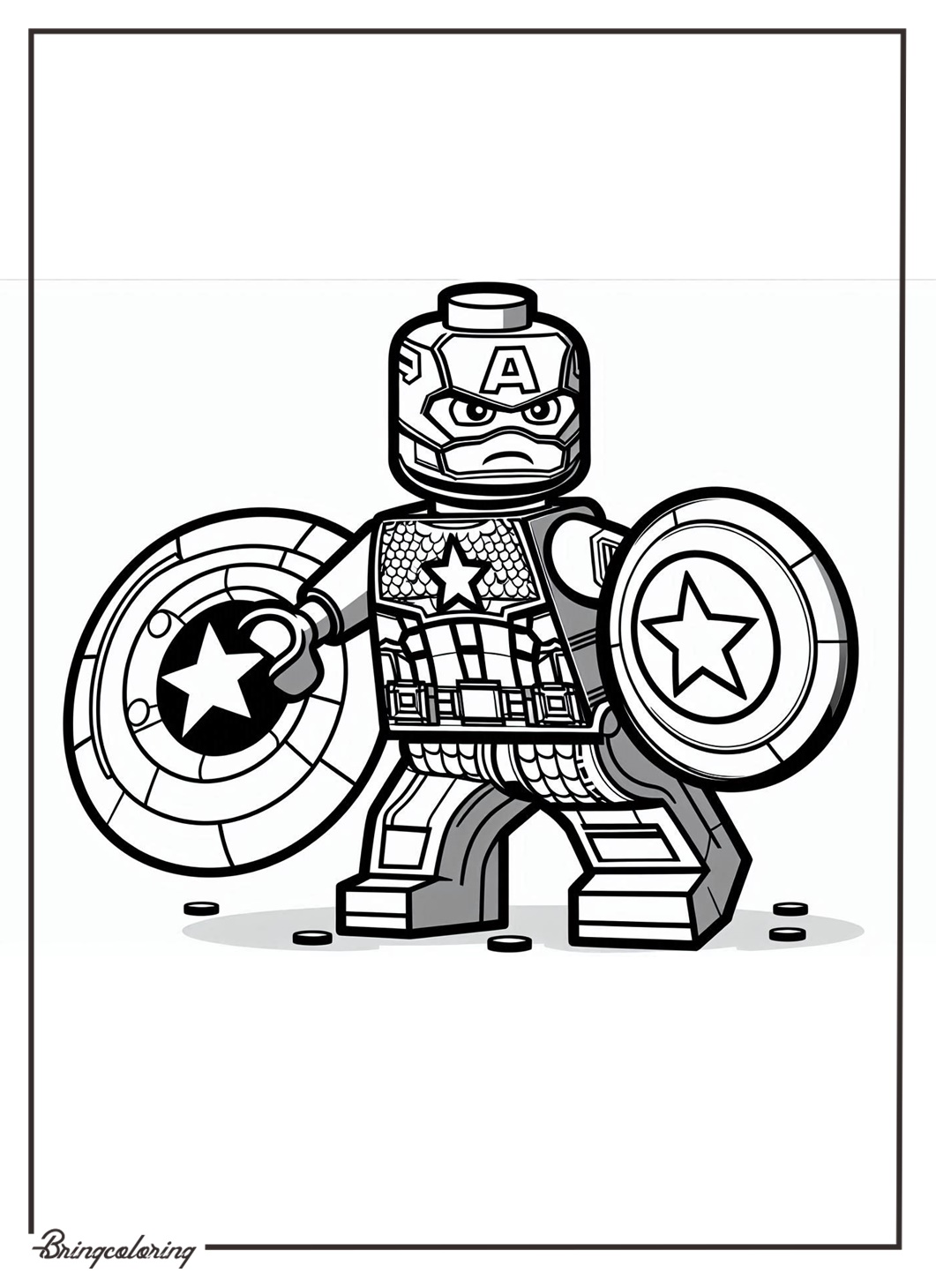 The LEGO Captain America Coloring Pages for Kids 5 bringcoloring.com captain america lego coloring online pages
