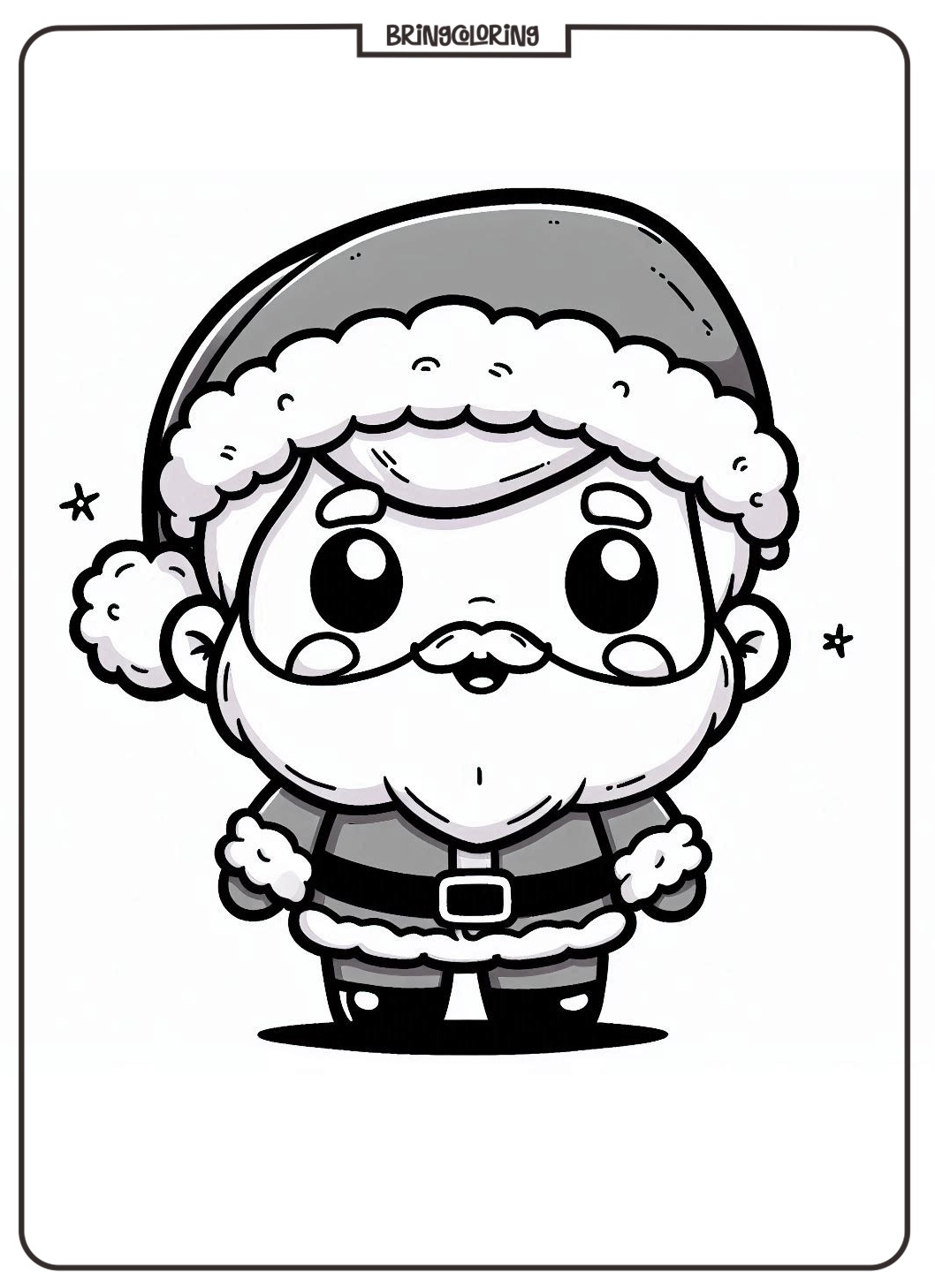 cute chibi santa coloring pages bringcoloring.com