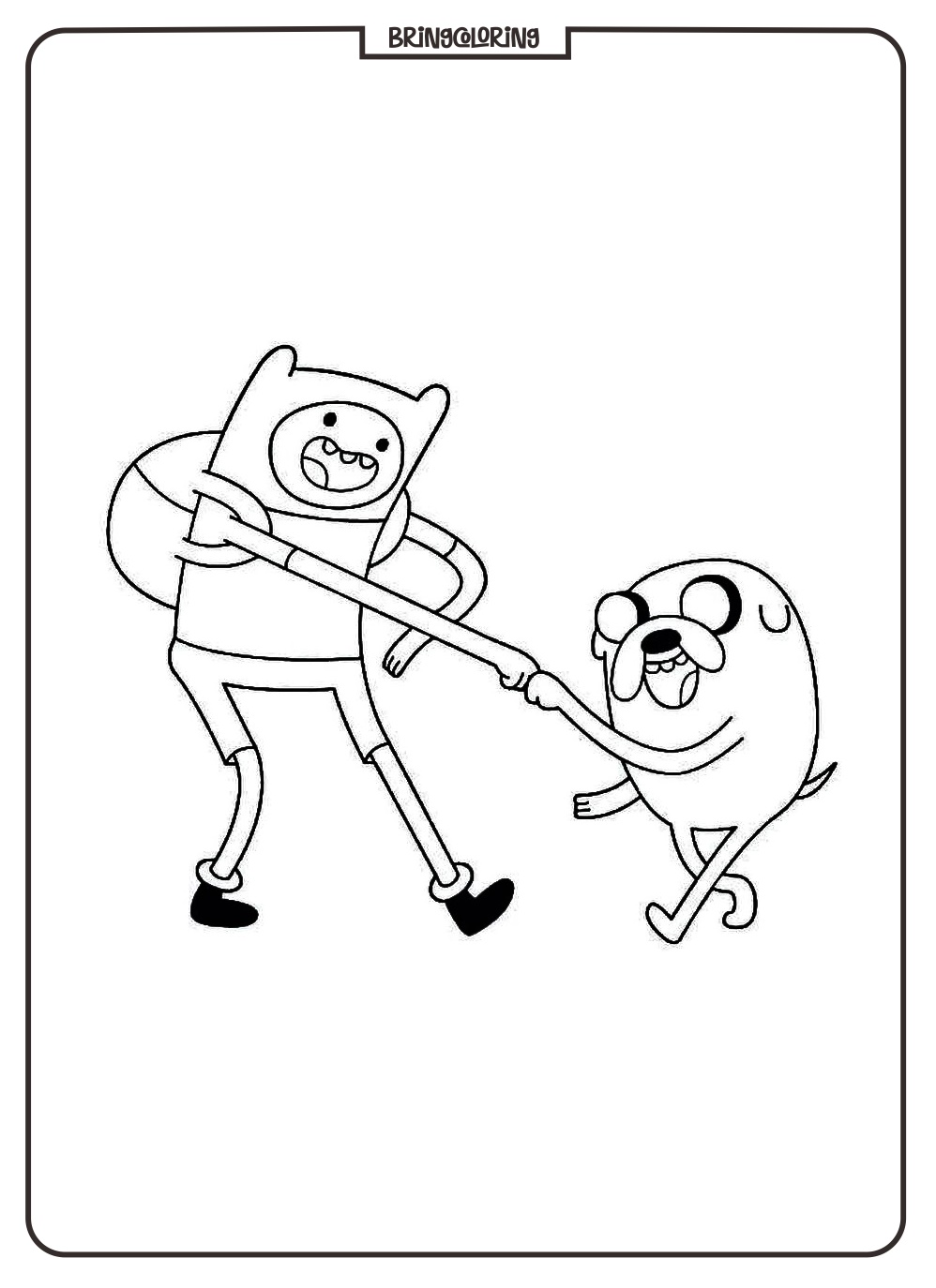 Have Fun Coloring Finn and Jake from Adventure Time! 3 Adventure Time Finn and Jake Coloring Online Pages bringcoloring.com
