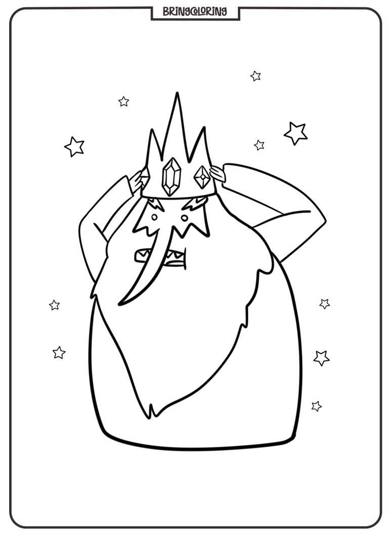 Ice King Adventure Time Coloring Pages 2 Adventure Time Ice King Coloring Pages
