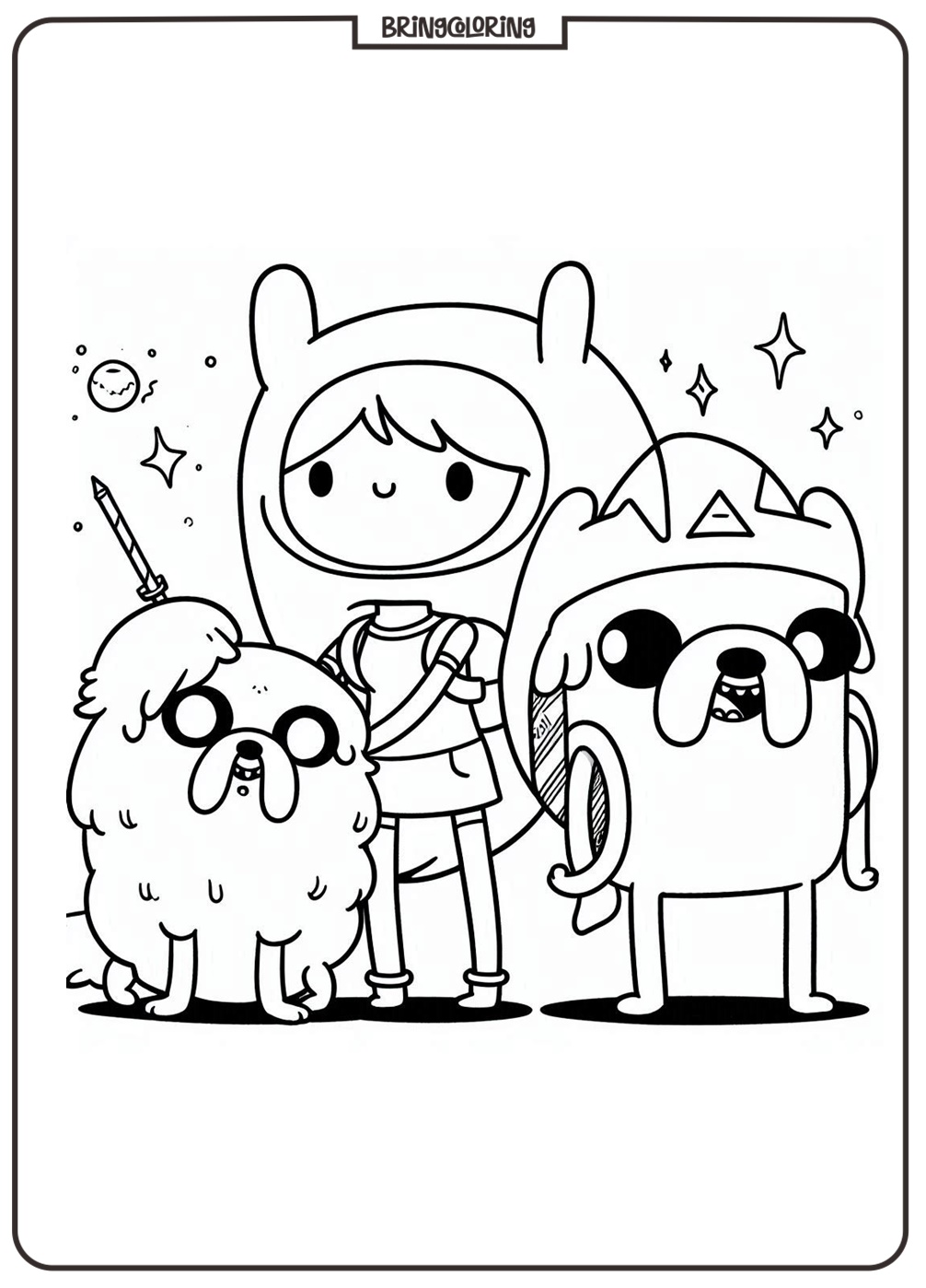 Adventure Time Coloring Pages for Kids 5 Coloring Page Adventure Time for Kid
