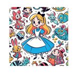 Image of Alice in Wonderland Coloring