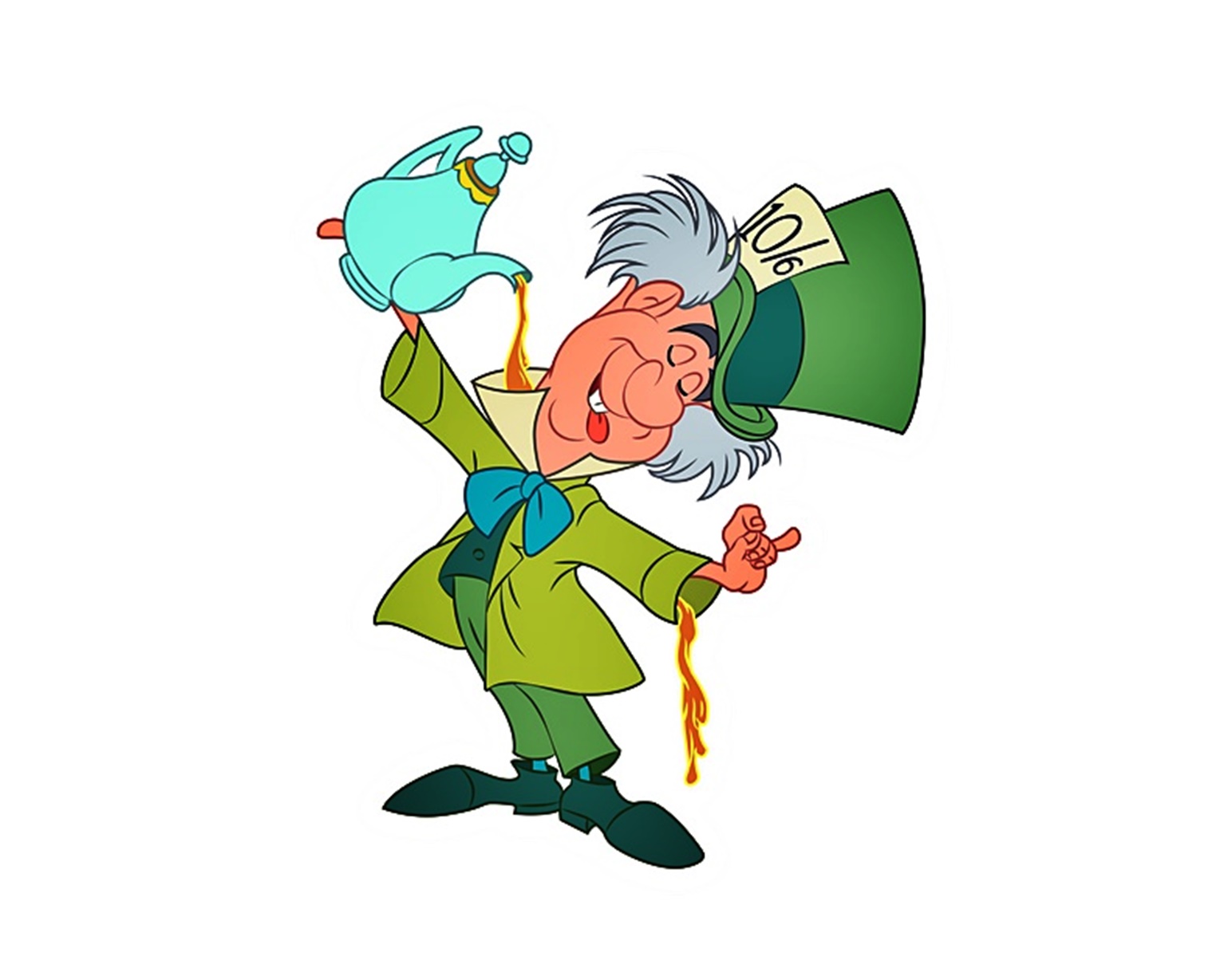 Mad Hatter from Alice in Wonderland Coloring Page for Kids 1 Image of Mad Hatter From Alice In Wonderland