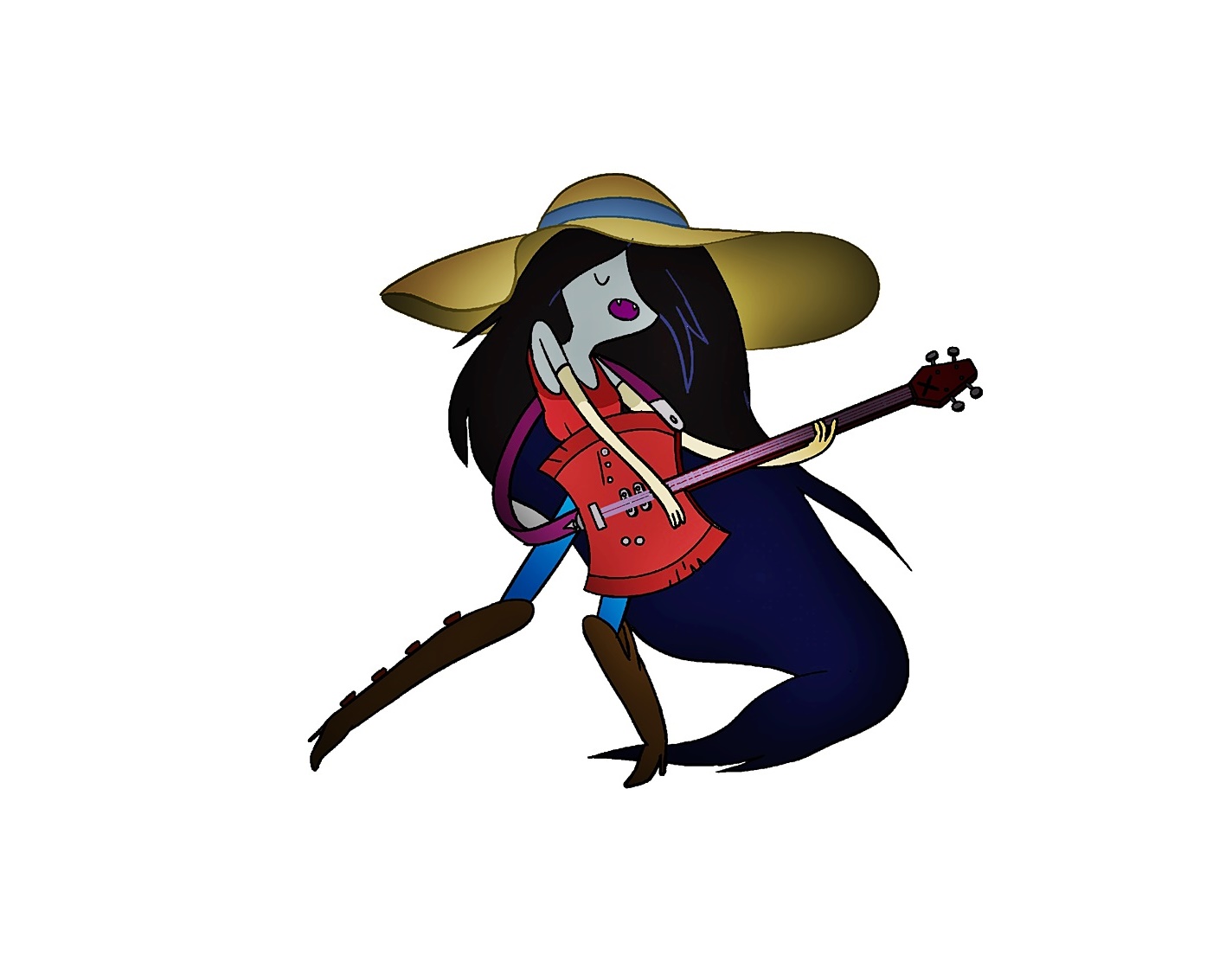 Let’s Color Marceline! 4 Image of Marceline The Rockstar