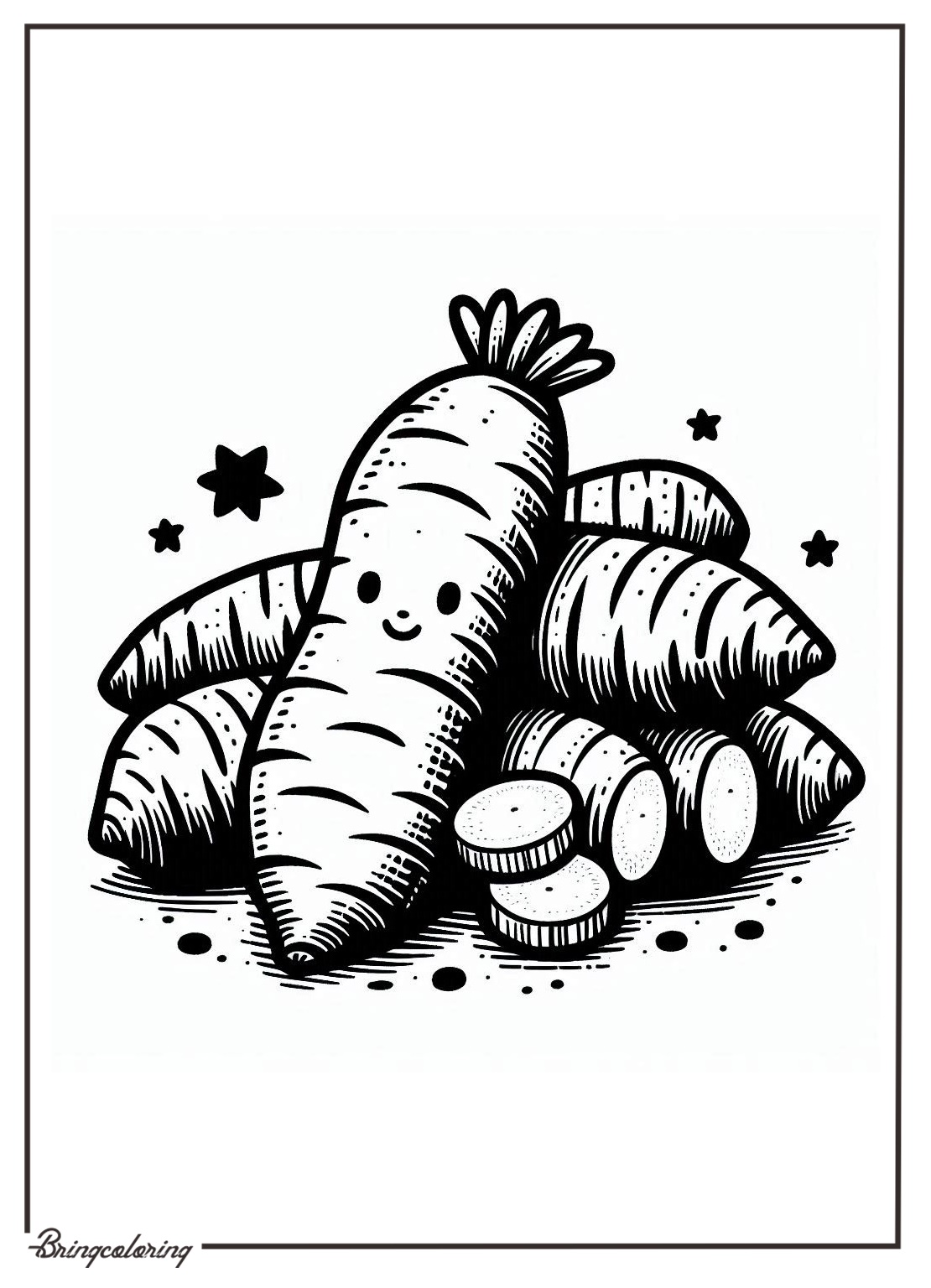 cassava coloring online pages bringcoloring.com