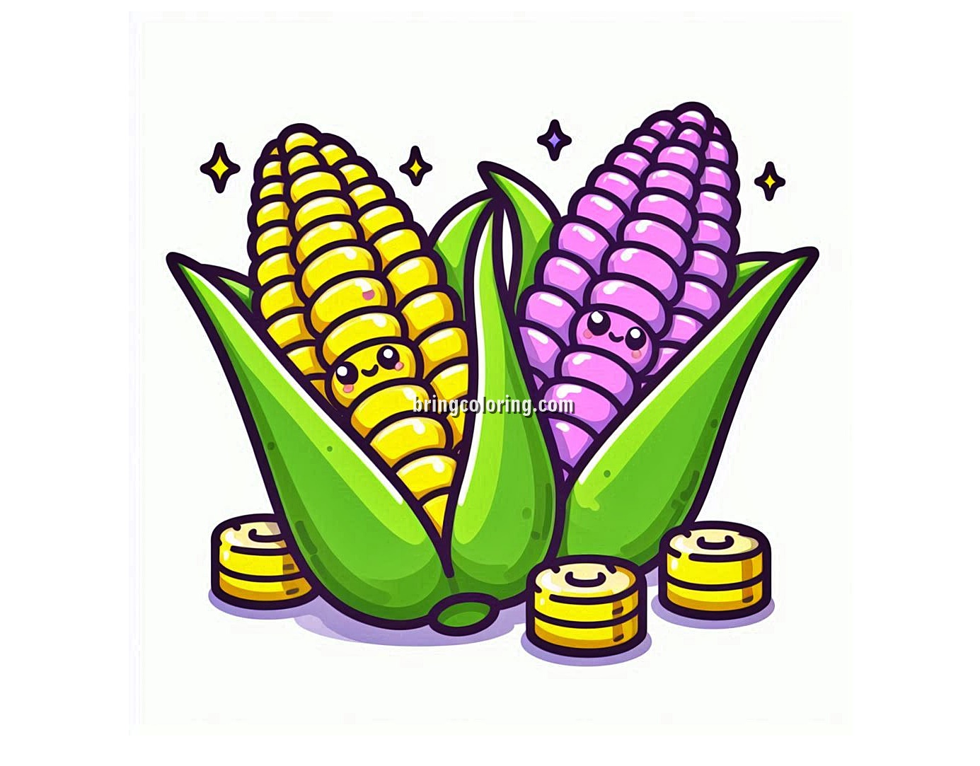 Corn Coloring Pages for Kids 2 image of corn coloring pages