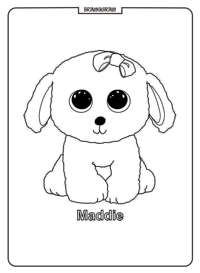 Beanie Boo Maddie Coloring Online Pages bringcoloring.com