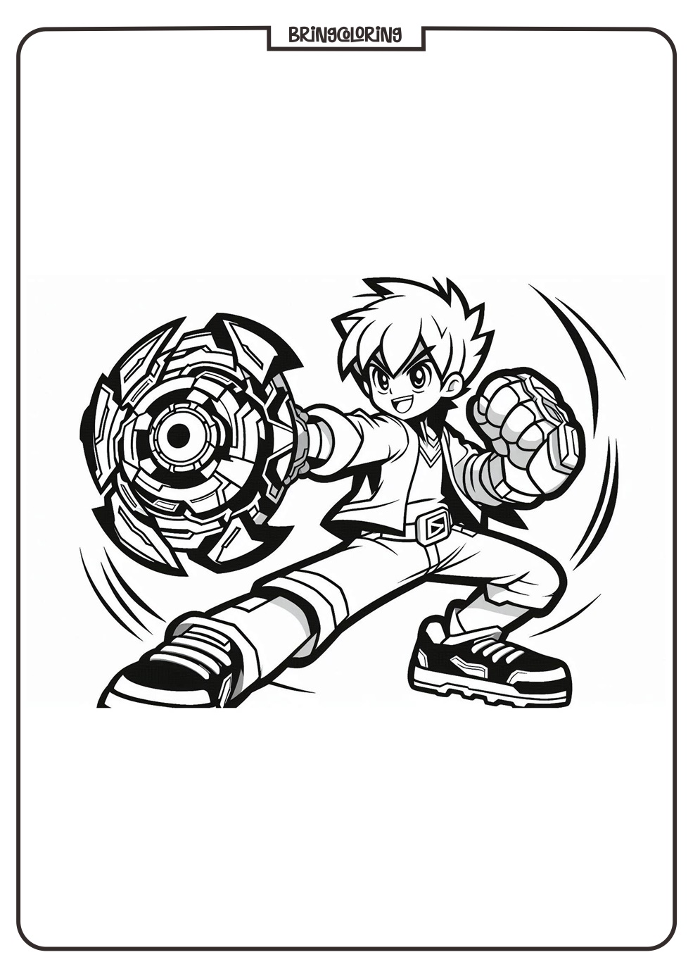 Beyblade Burst Coloring Pages for Kids bringcoloring.com